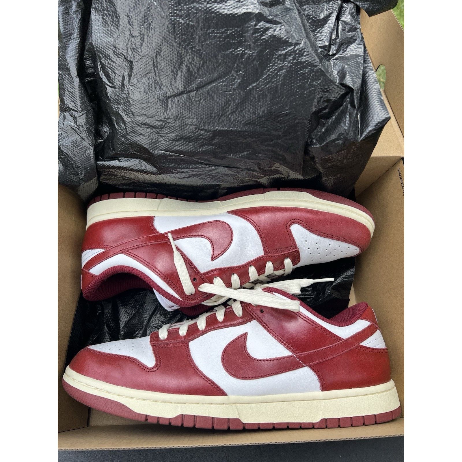 Nike Dunk Low Premium Vintage Red FJ4555 100 Women’s Sz 12.5 Size US 12.5 / EU 45-46 - 5 Thumbnail