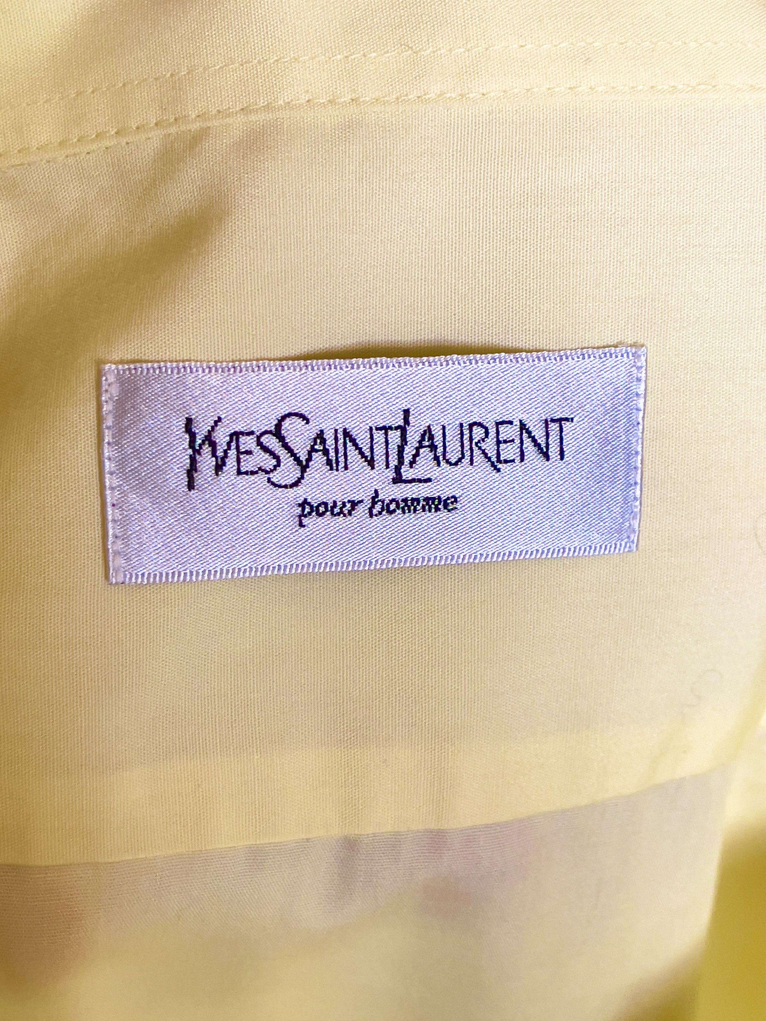 Yves Saint Laurent 🔥 casual YSL Yves Saint Laurent shirt size L yellow Size US L / EU 52-54 / 3 - 5 Thumbnail