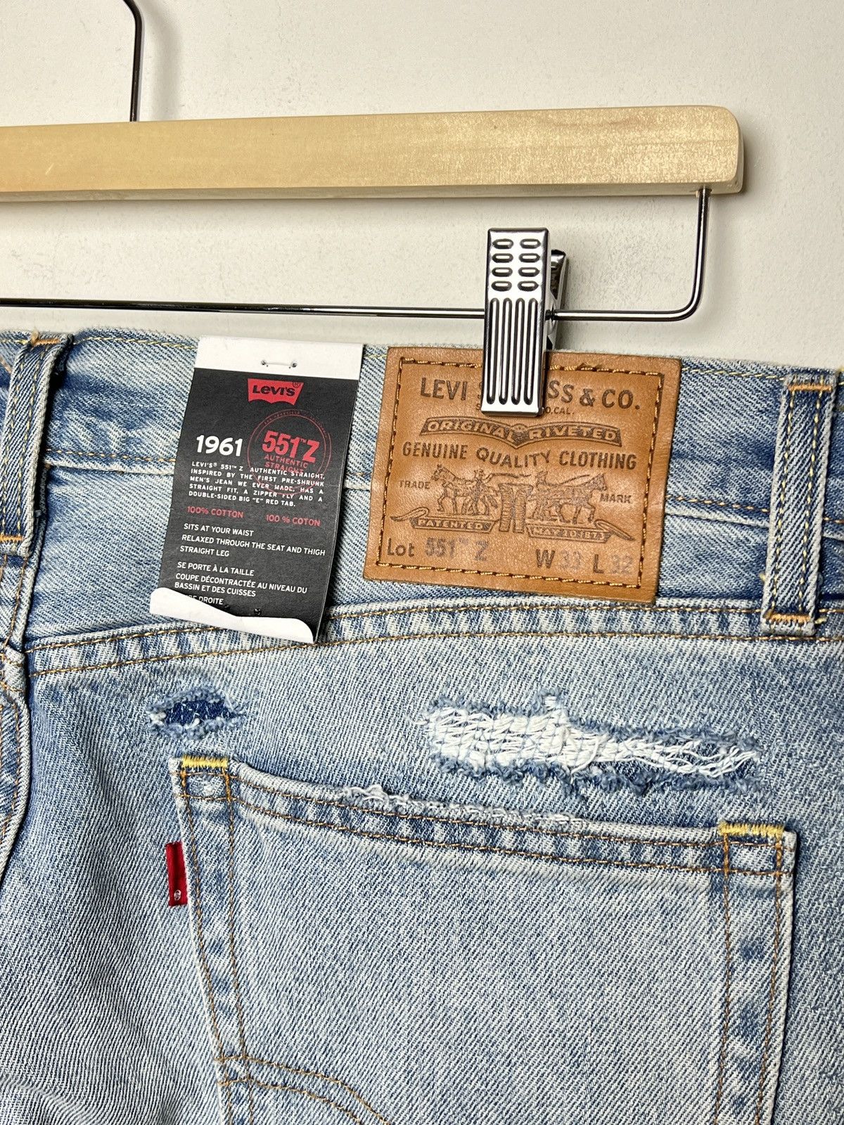 Levi's levi’s 551 ripped boro jeans Size US 33 - 10 Thumbnail