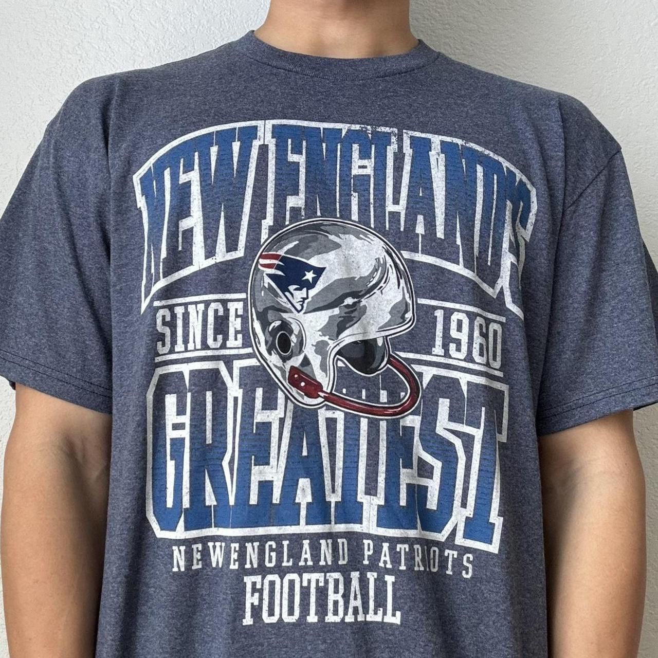 NFL NFL New England Patriots Graphics Blue Tee Shirt Size US L / EU 52-54 / 3 - 3 Thumbnail