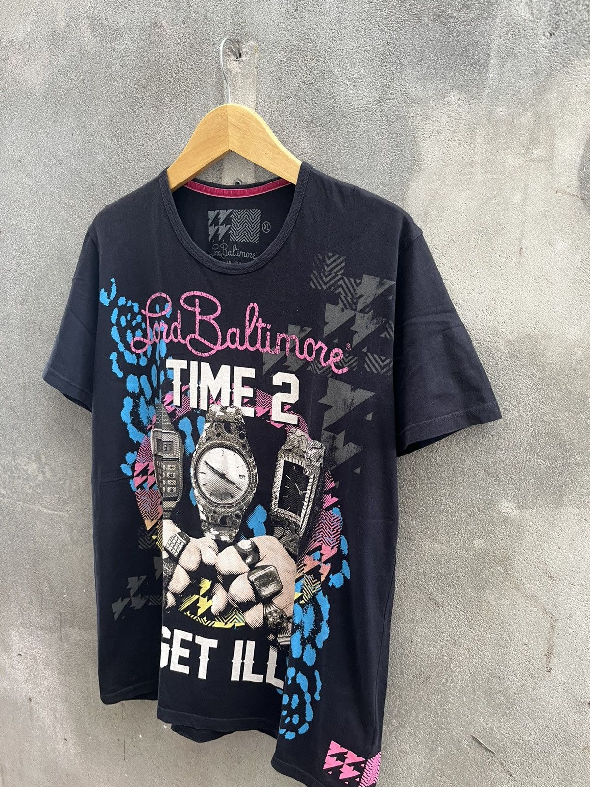 Other Lord Baltimore Multi-Watch Graphic T-Shirt – 2000s Rap Style Size US XL / EU 56 / 4 - 8 Thumbnail