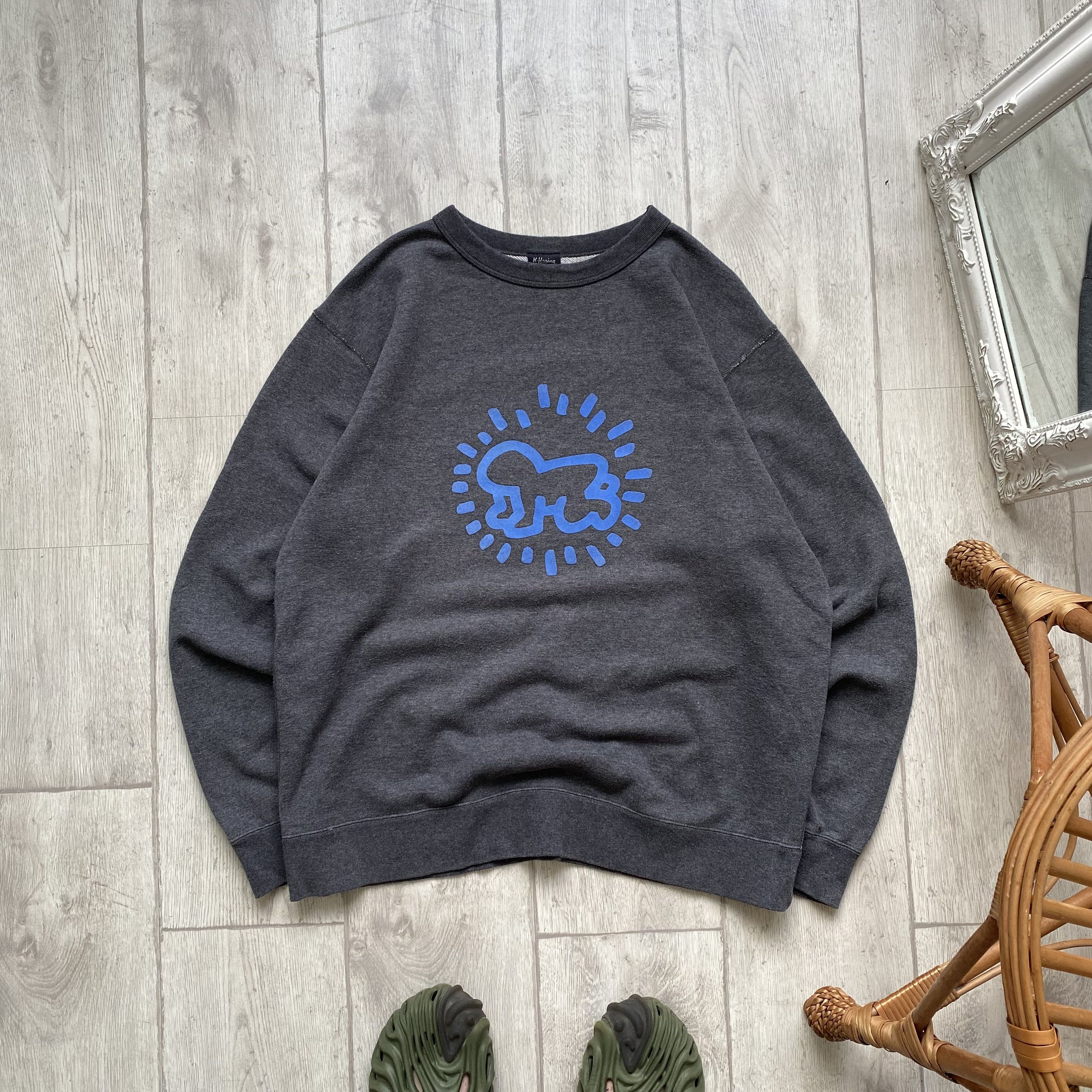 Keith Haring 🖍️Japanese Vintage Keith haring big logo sweatshirt Uniqlo Size US XL / EU 56 / 4 - 1 Thumbnail