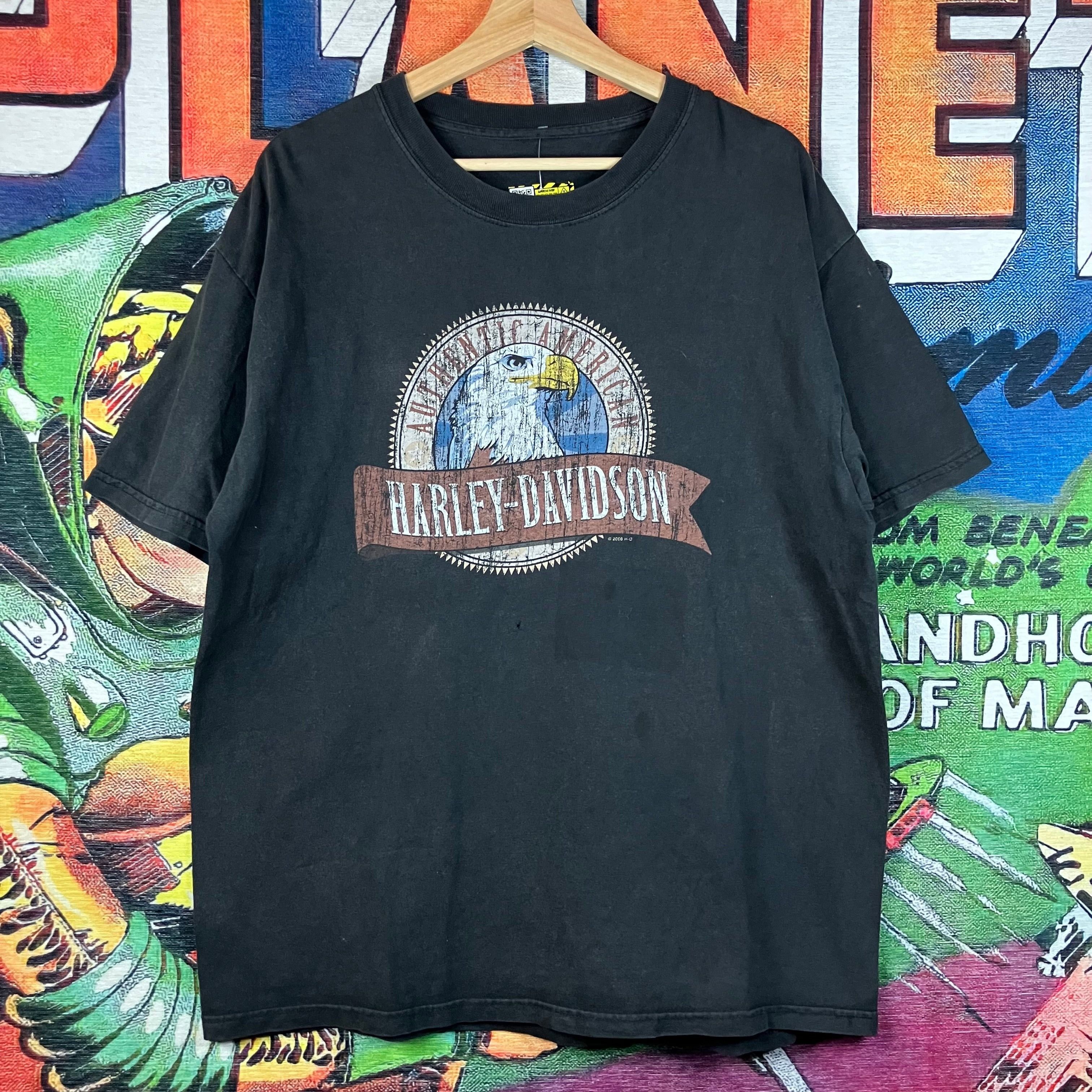 Harley Davidson Y2K 2004 Harley Davidson Eagle Las, Vegas Tee Size XL Size US XL / EU 56 / 4 - 1 Thumbnail