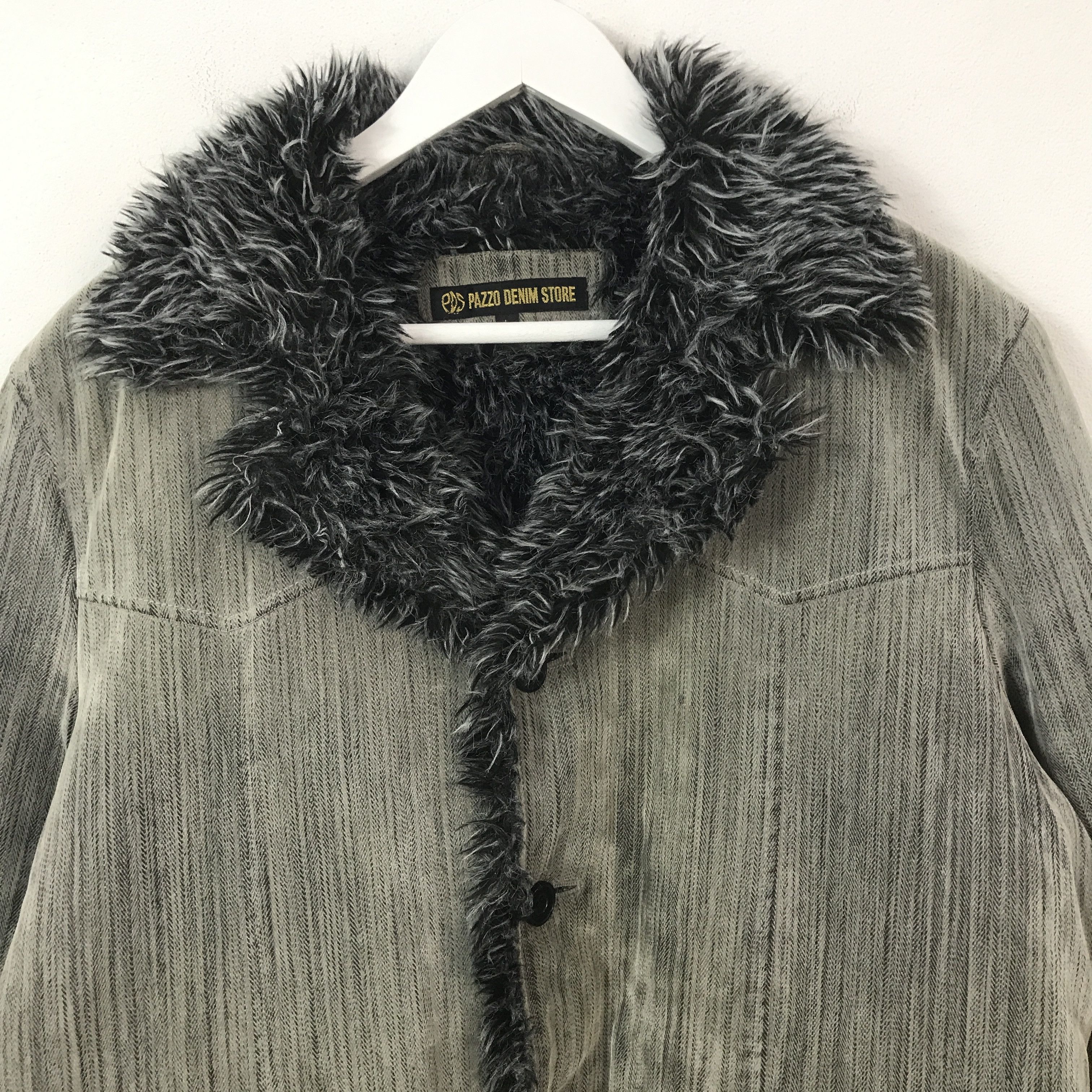 Pazzo Vintage Pazzo Fur Sherpa Punk Japan style Jacket K71B5 Size US L / EU 52-54 / 3 - 3 Thumbnail