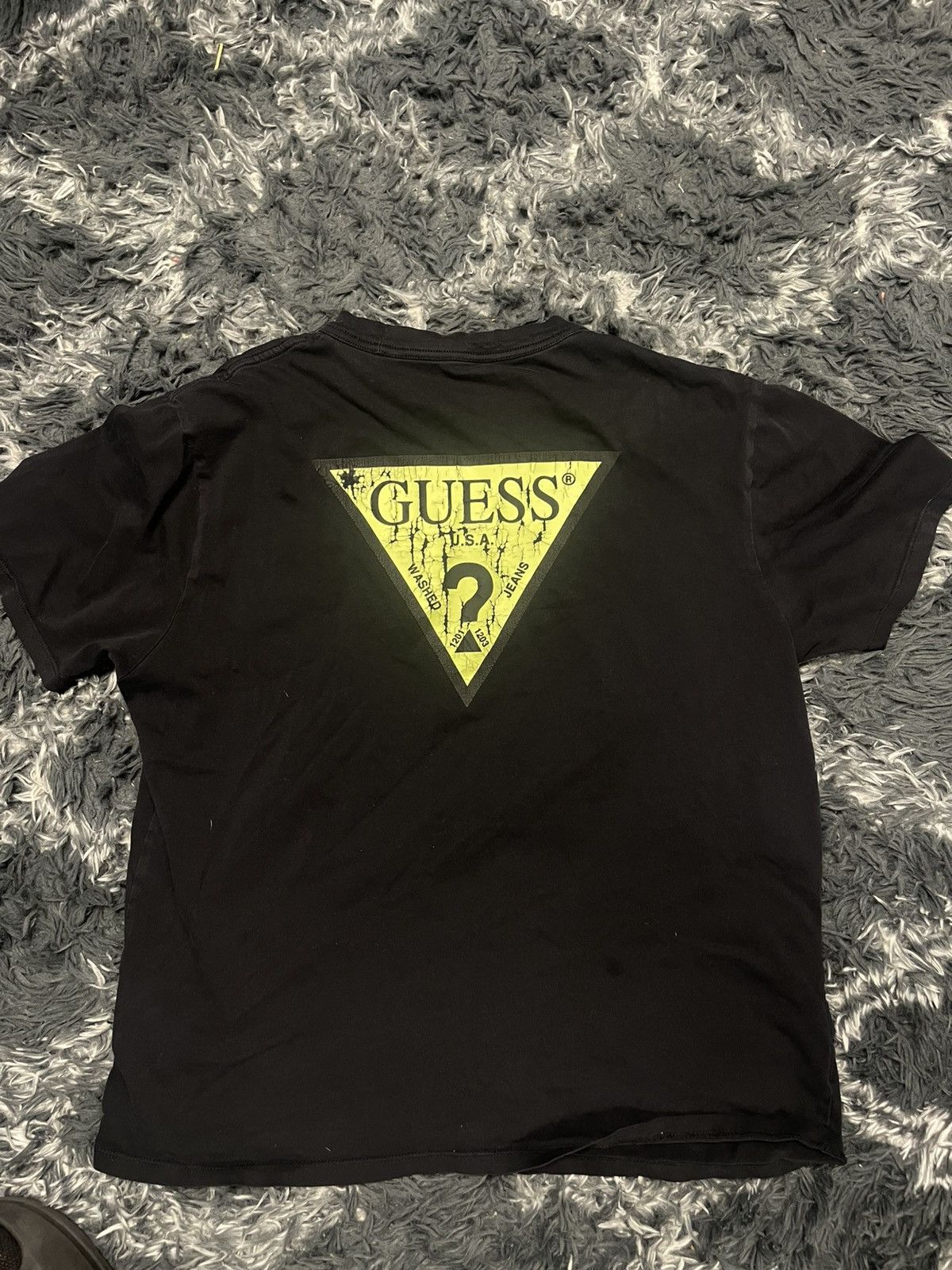 Guess × Vintage Guess Washed Jeans Large Print Tee Size US L / EU 52-54 / 3 - 2 Thumbnail