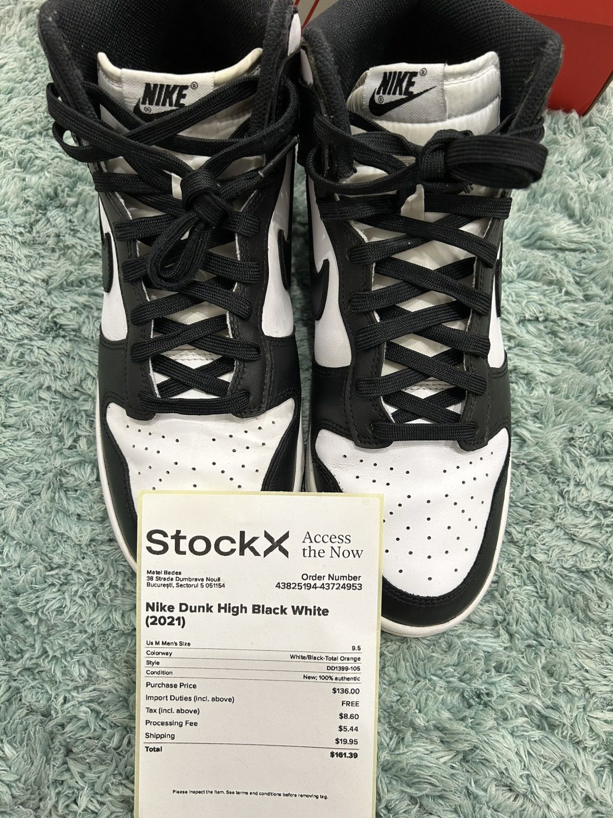 Nike Nike Dunk High Panda Size US 9.5 / EU 42-43 - 10 Thumbnail