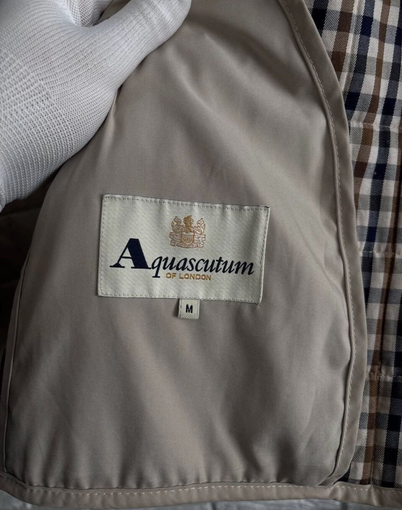 Aquascutum Aquascutum coat vintage beige full cage size Medium Size US M / EU 48-50 / 2 - 6 Thumbnail