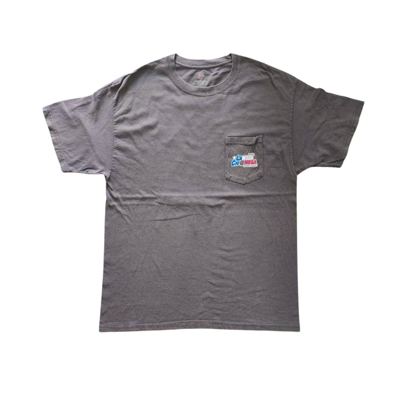 Hanes 2011 swishes for wishes quotes pocket t shirt gray Size US M / EU 48-50 / 2 - 2 Thumbnail