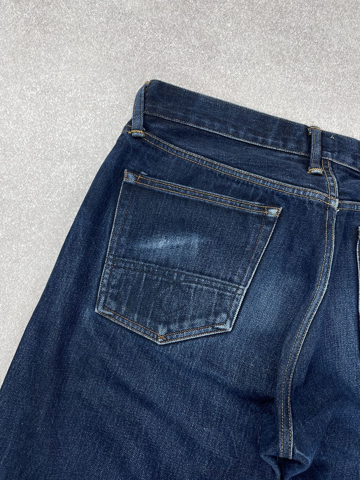 Indigofera Vintage Indigofera Selvedge Distressed Denim Jeans Size 34 Size US 34 / EU 50 - 14 Thumbnail