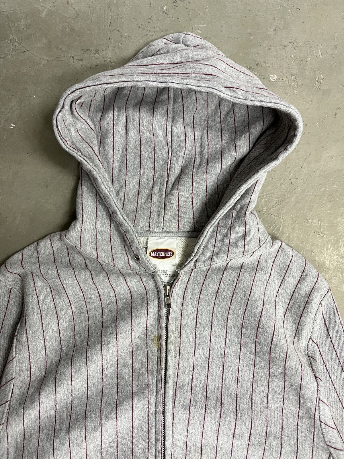 Japanese Brand × MasterPiece Masterpiece Japan Pinstripe Hooded Active Jacket Size US M / EU 48-50 / 2 - 3 Thumbnail