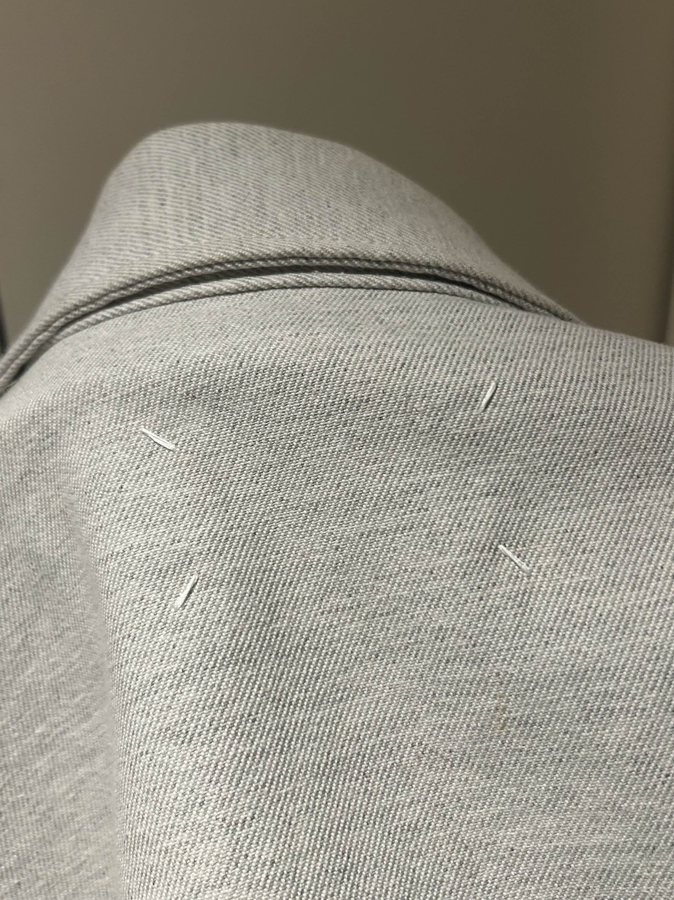 Maison Margiela Maison Margiela Line 0 Artisanal Grey Denim Upcycled Jacket Size US M / EU 48-50 / 2 - 5 Thumbnail