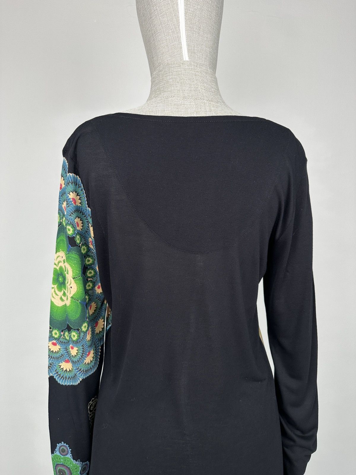 Desigual DESIGUAL Floral Print Long Sleeve Dress 100% Viscose size L Size L / US 10 / IT 46 - 11 Thumbnail