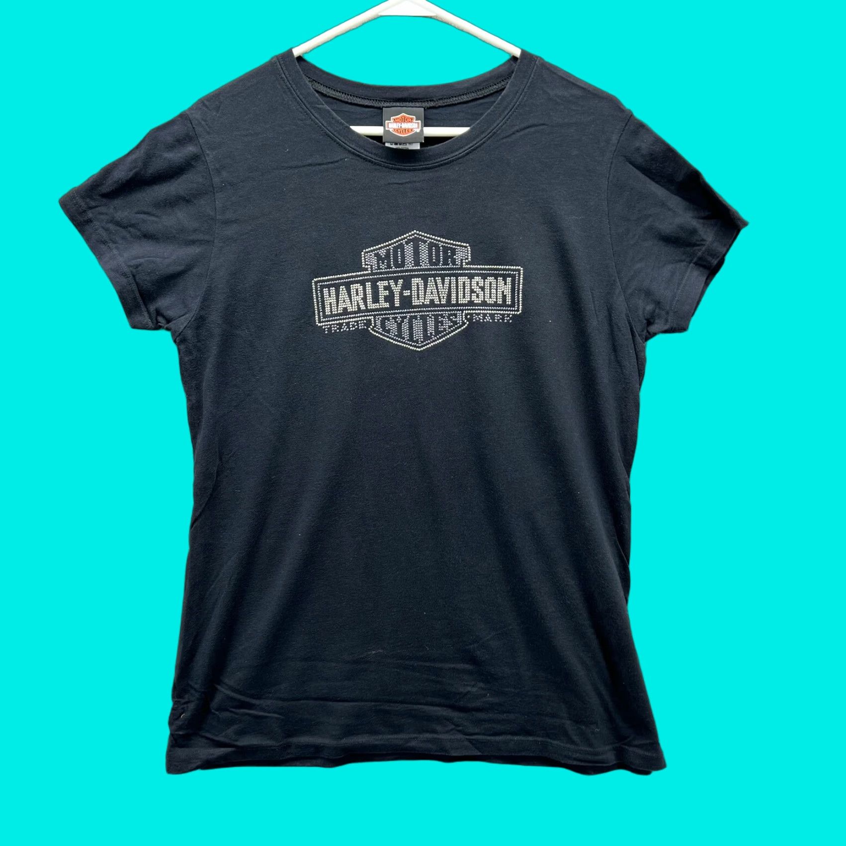Harley Davidson VINTAGE Harley-Davidson Shirt Women XL Black Purple Motorcyle VTG Y2K Tampa FL Biker Size XL / US 12-14 / IT 48-50 - 1 Thumbnail