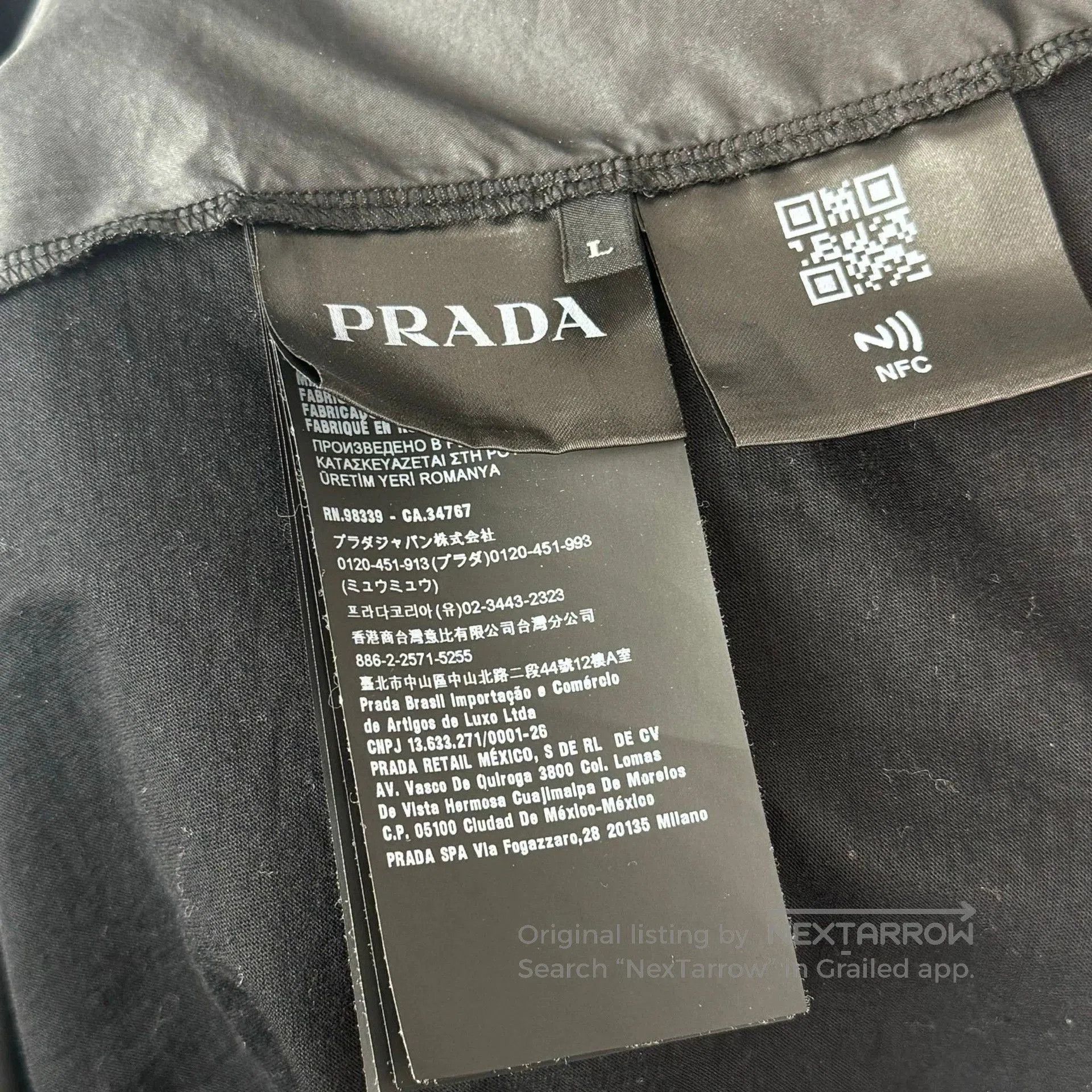 Prada Prada Black Short-Sleeve Top. Size M / US 6-8 / IT 42-44 - 7 Thumbnail