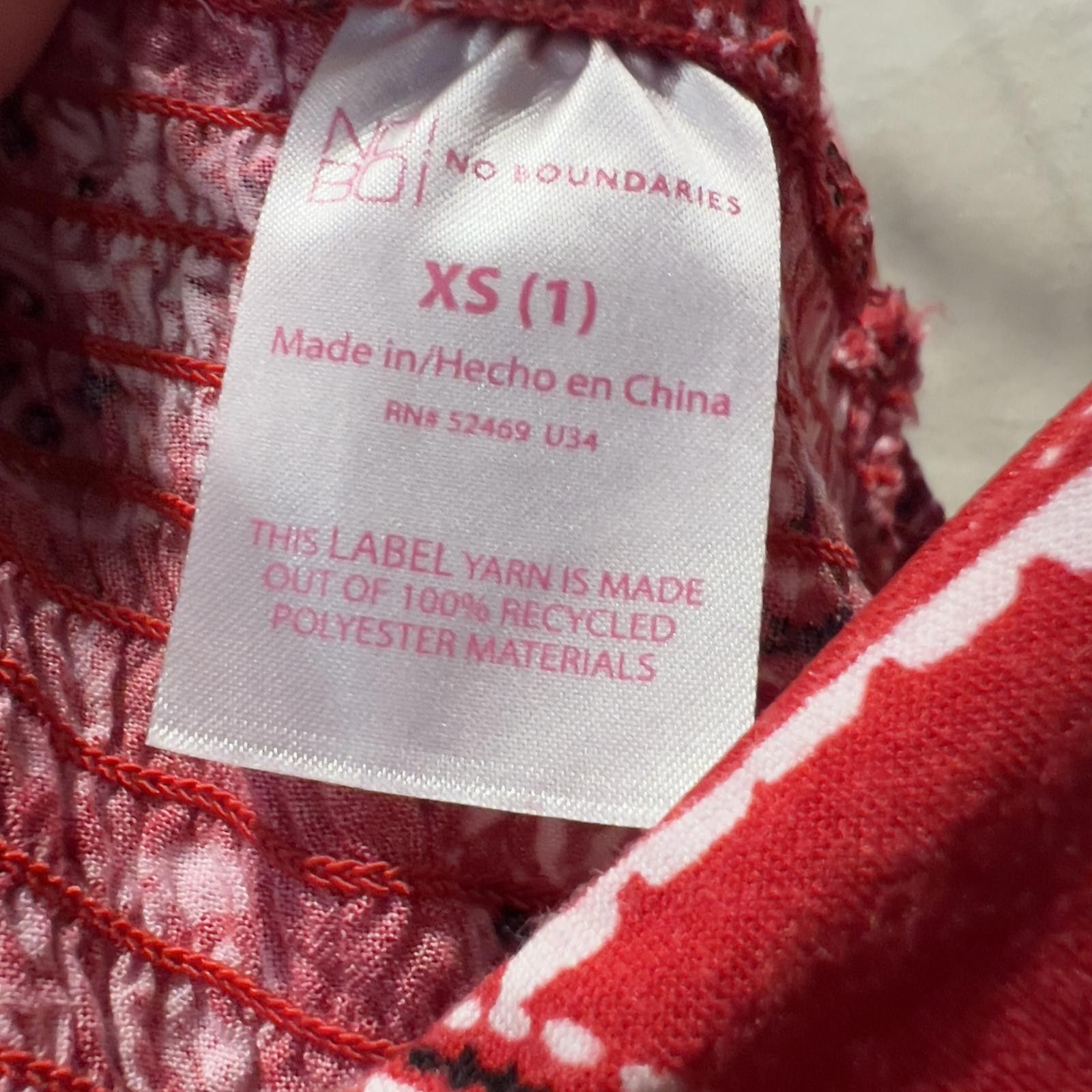 Other No Boundaries Red Paisley Print Camisole Top XS Size XS / US 0-2 / IT 36-38 - 3 Thumbnail