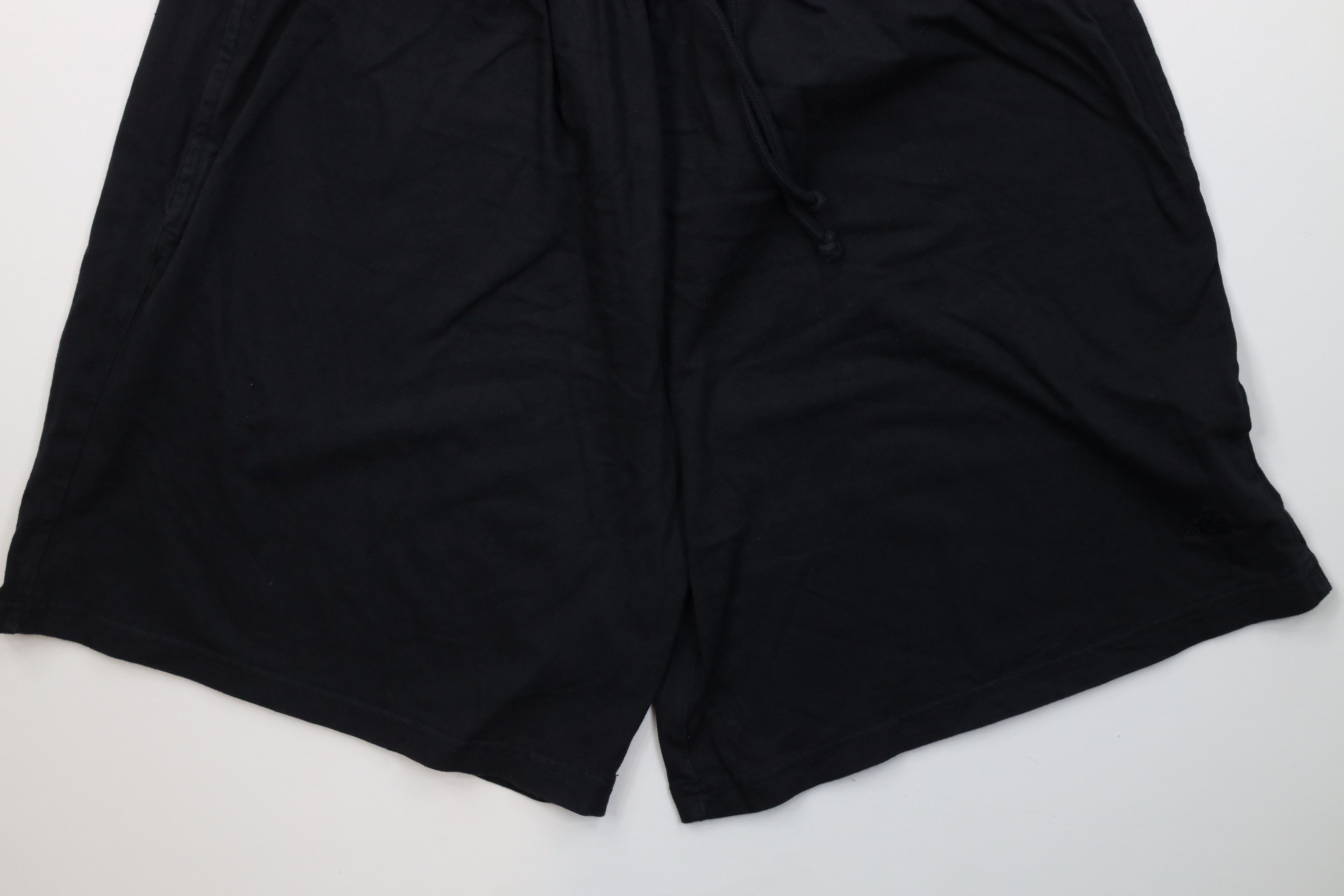 Vintage Vintage 90s Y2K Streetwear Cotton Above Knee Shorts Black Size US 36 / EU 52 - 4 Thumbnail