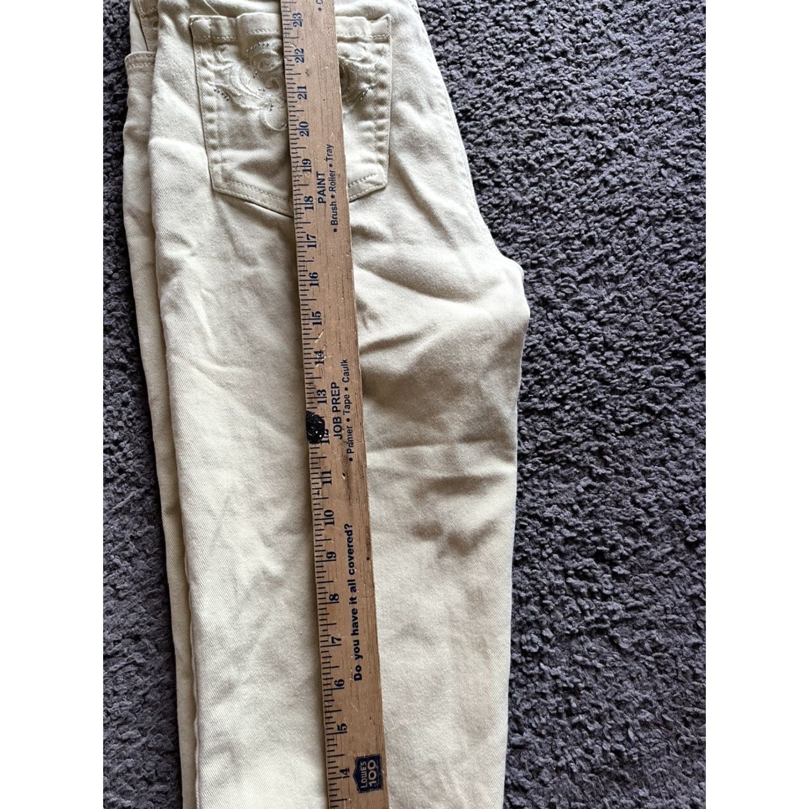 Gloria Vanderbilt Gloria Vanderbilt Yellow Capri Crop Pants Missy Sz 8P Jeans Denim Women Size 30" / US 8 / IT 44 - 6 Thumbnail