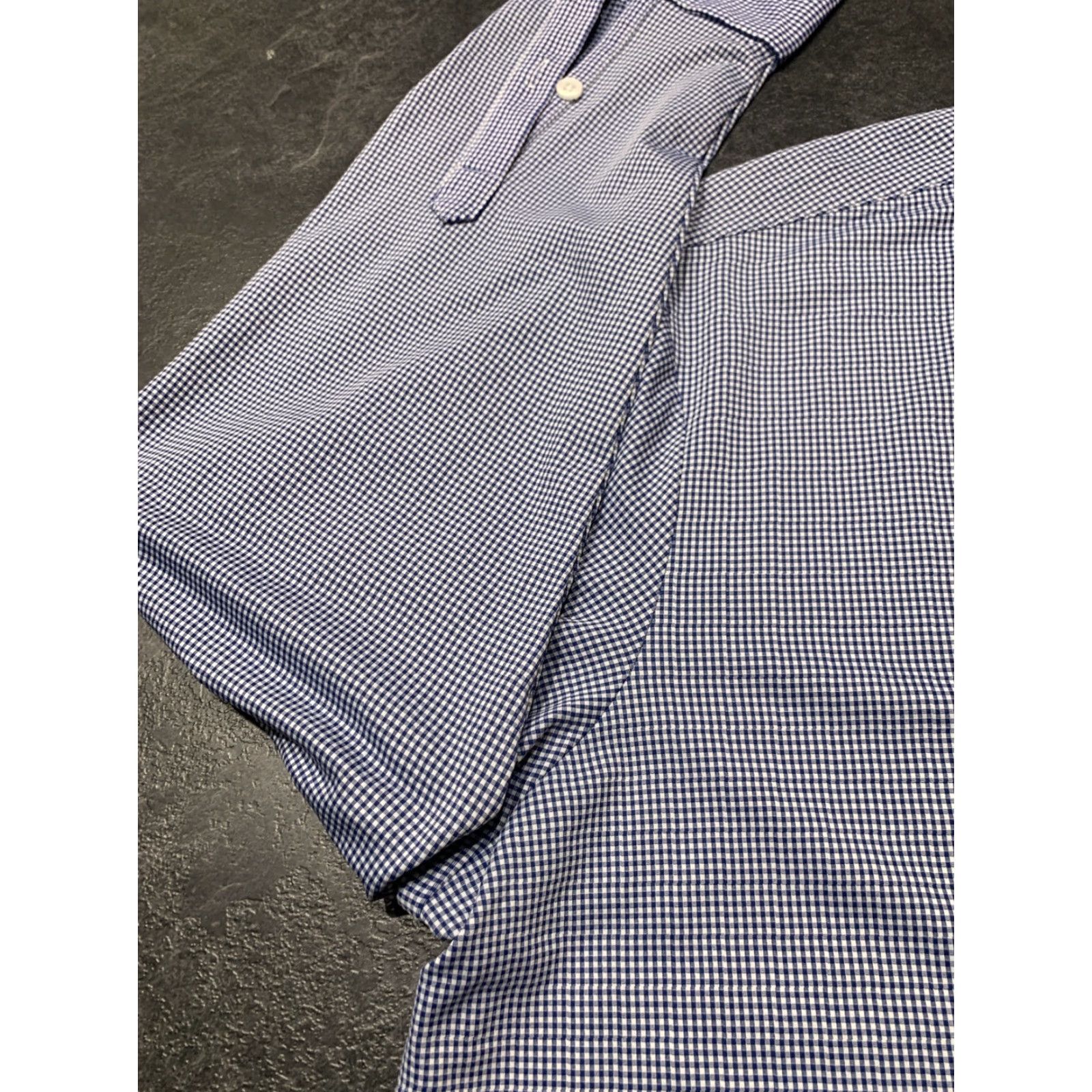 Mizzen+Main Mizzen+Main Shirt Button-Up Spinnaker Long Sleeve Slim Fit Blue White Check 2XL Men Size US XXL / EU 58 / 5 - 7 Thumbnail