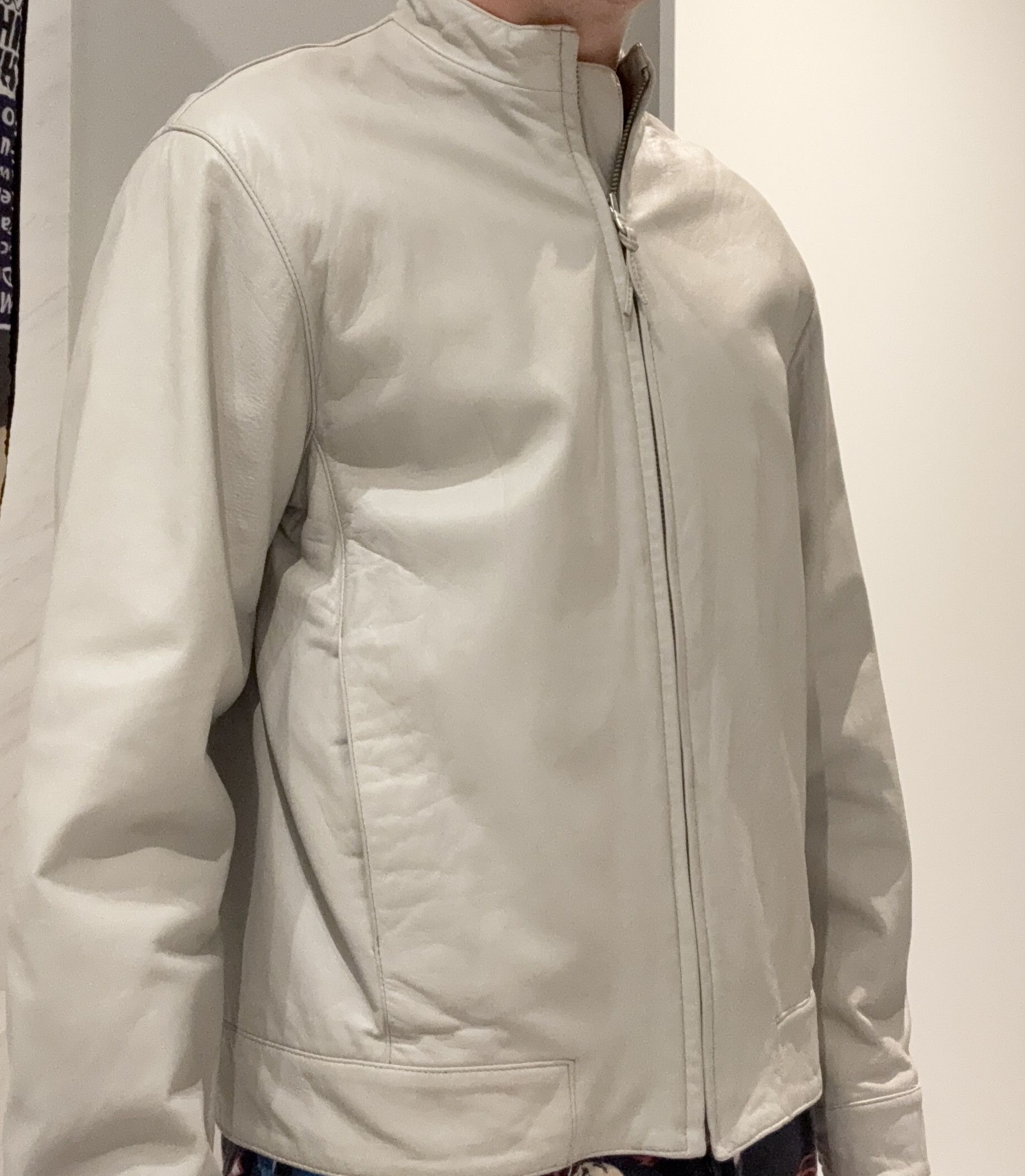 Andrew Marc Vintage Andrew Marc White Leather Bomber Size US S / EU 44-46 / 1 - 2 Thumbnail