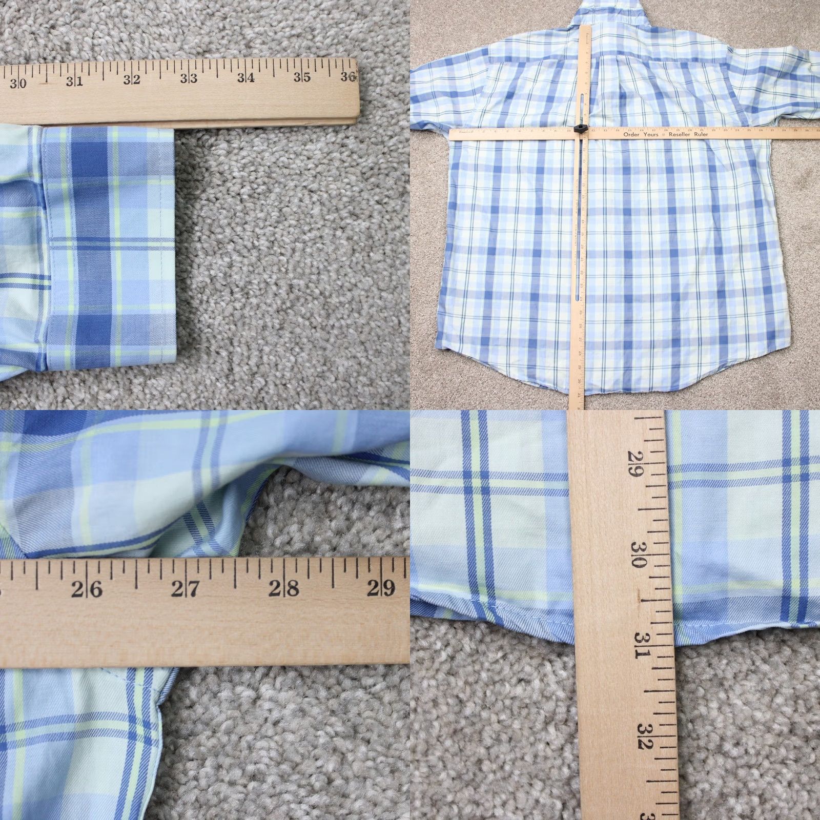 Vintage Southern Marsh Shirt Mens XL Blue Plaid Flannel Long Sleeve Button Down Size US XL / EU 56 / 4 - 8 Thumbnail