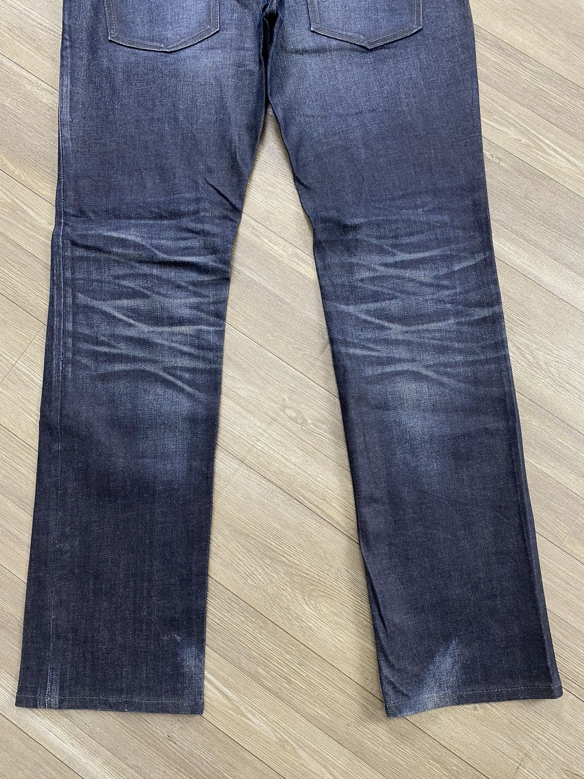 Tornado Mart 2000s Tornado Mart Waxed Clawmark Distressed Flared Jeans Size US 34 / EU 50 - 18 Thumbnail