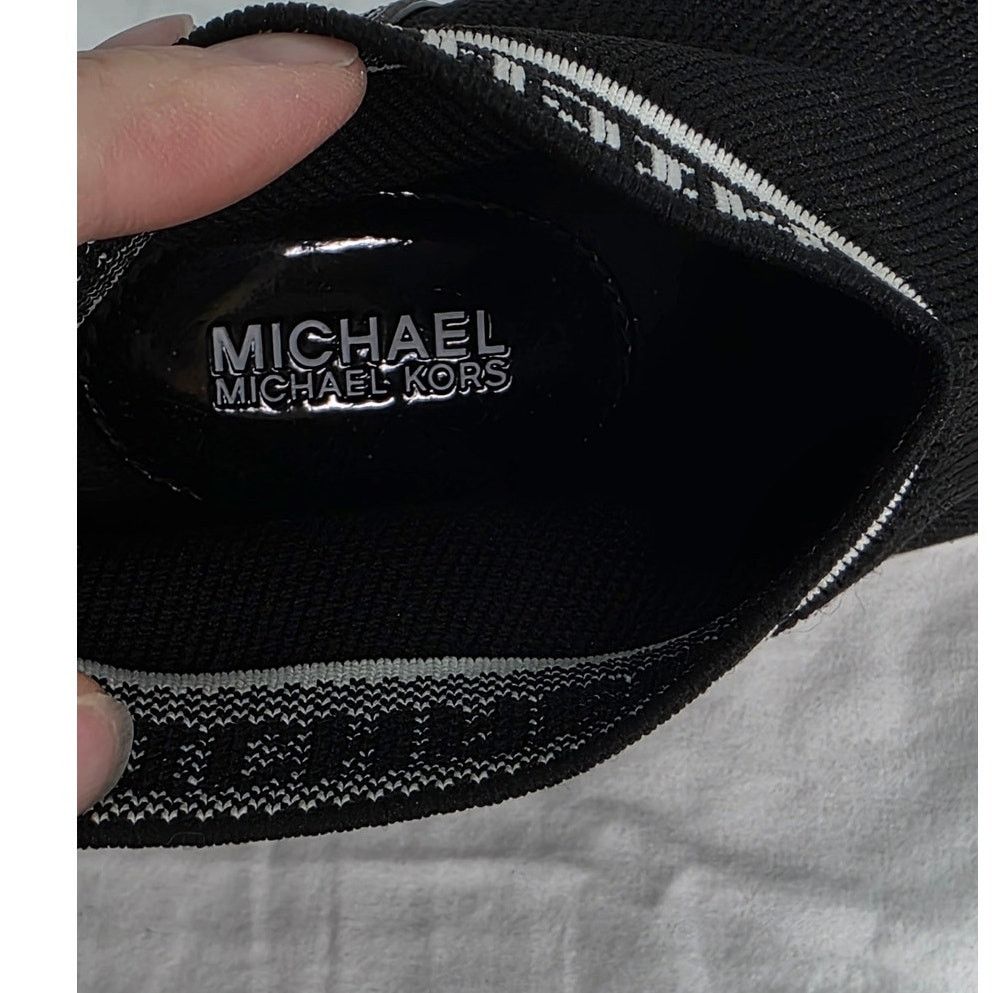Michael Kors Michael Michael Kors Skyler Black Wedge Sneaker Bootie Size US 8.5 / IT 38.5 - 9 Thumbnail