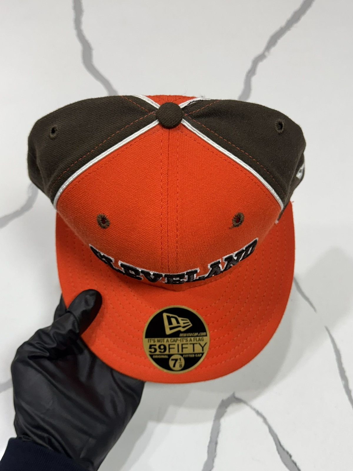 New Era Vintage New Era Cleveland Browns Fitted Cap Size ONE SIZE - 4 Thumbnail