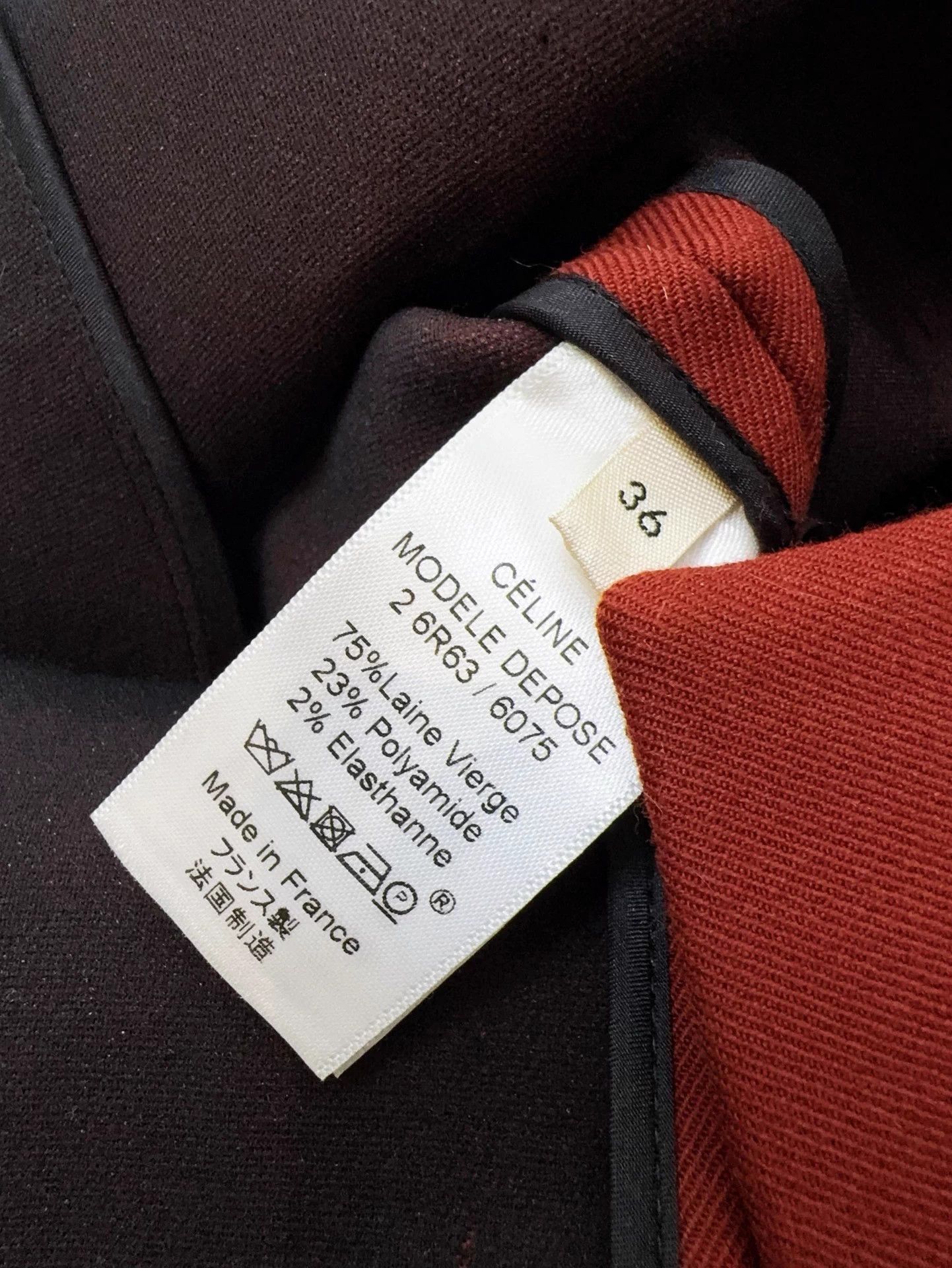 Celine Celine Brick Red V-neck Sleeveless Dress 36 Size XS / US 0-2 / IT 36-38 - 6 Thumbnail
