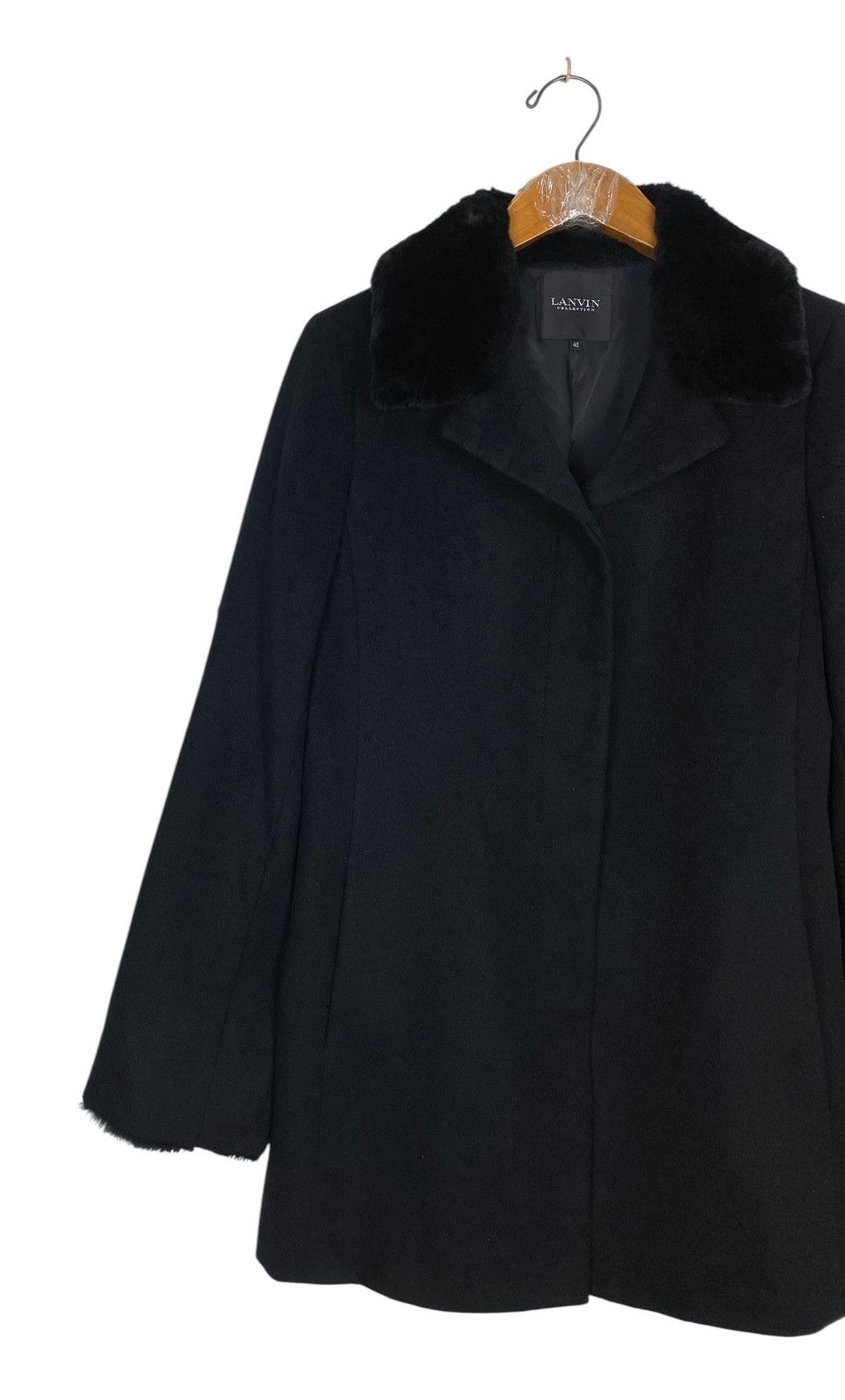 Lanvin Rare‼️ Lanvin Collection Fur Double Collar Coat Made Japan Size M / US 6-8 / IT 42-44 - 2 Thumbnail