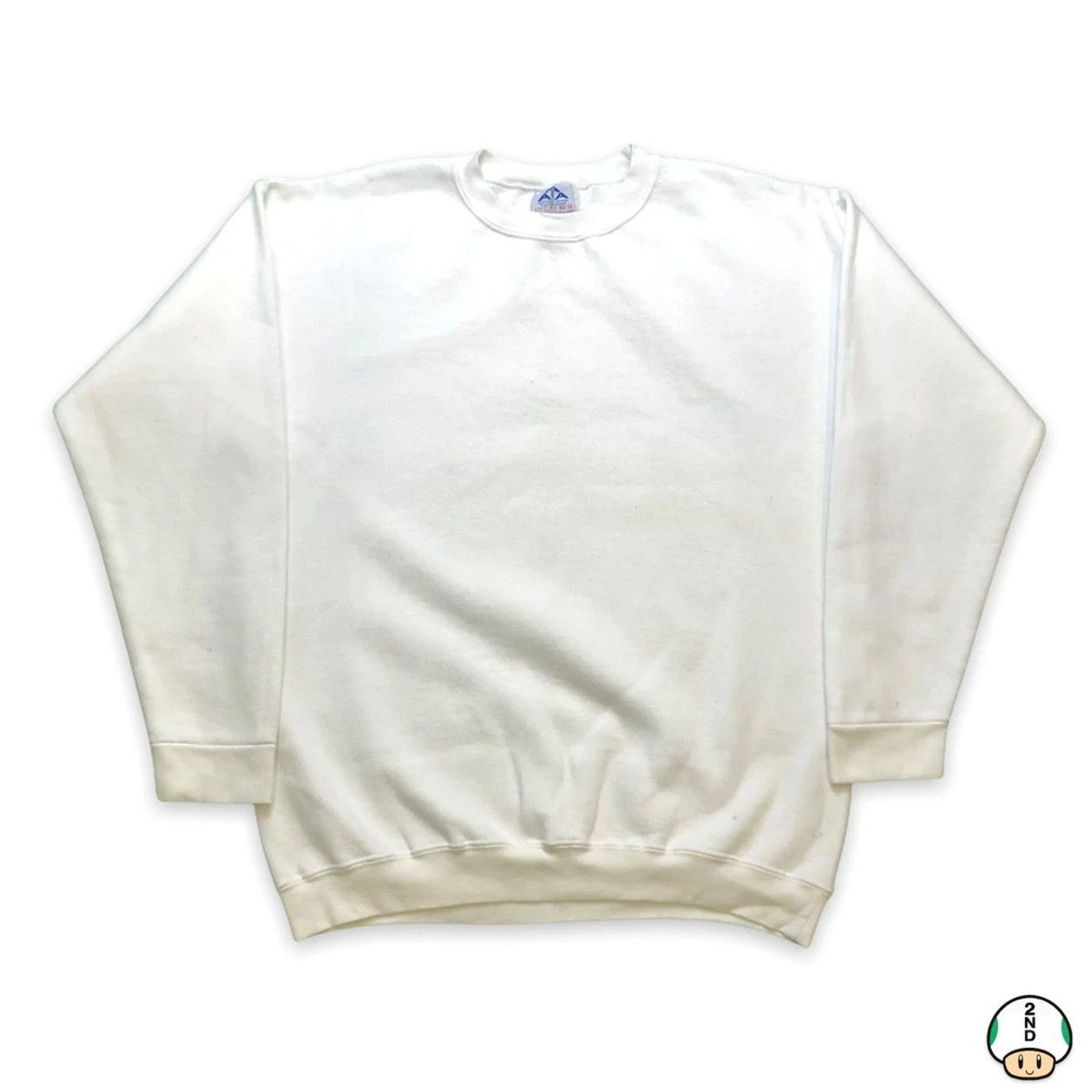 Vintage Vintage Alstyle AAA Sweatshirt Blank Heavyweight 90s Crew Size US L / EU 52-54 / 3 - 1 Thumbnail