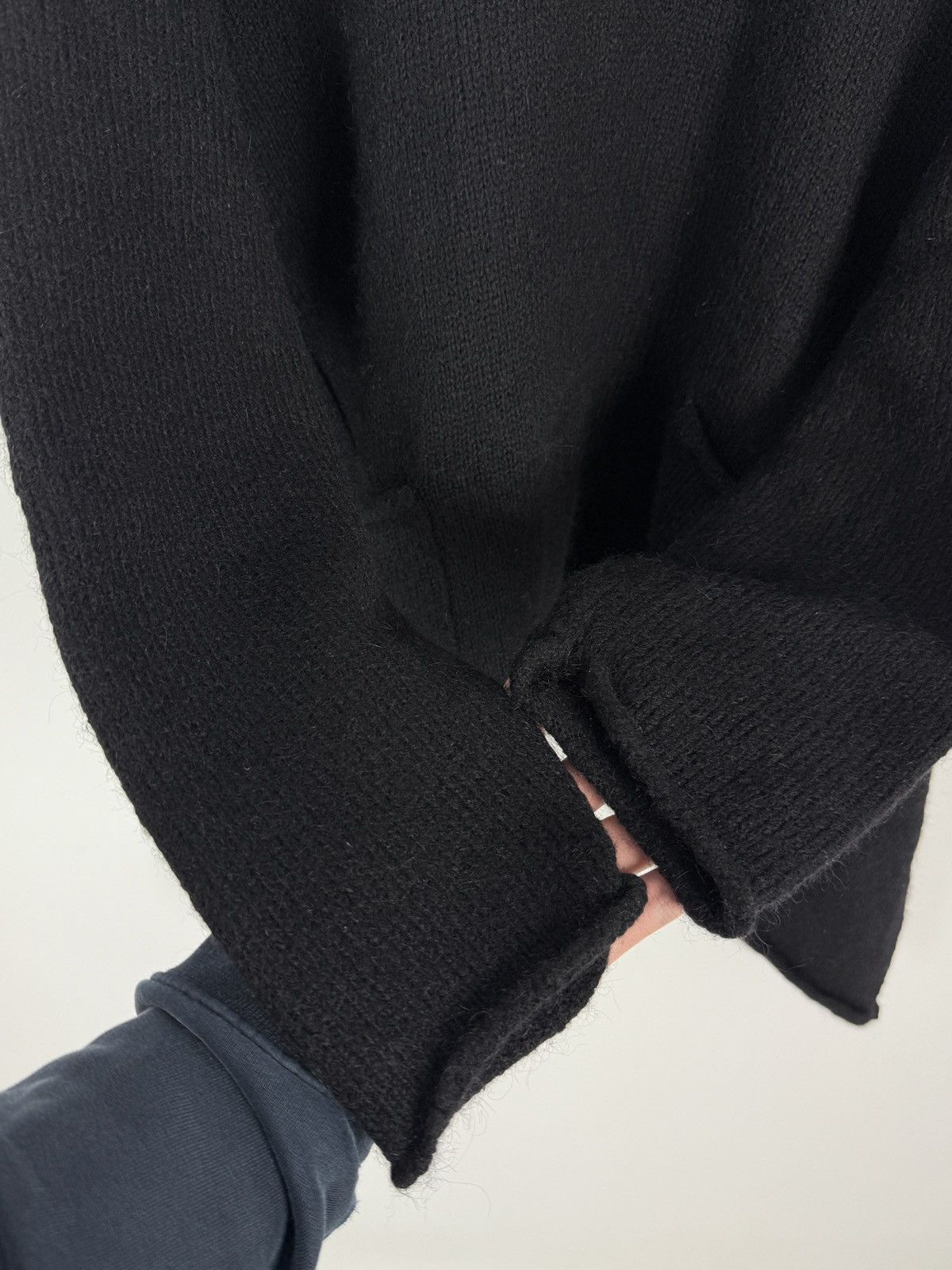 Other Barbara Speer Black Mohair Wool Blend Knit Tunic Sweater 2 Size M / US 6-8 / IT 42-44 - 7 Thumbnail