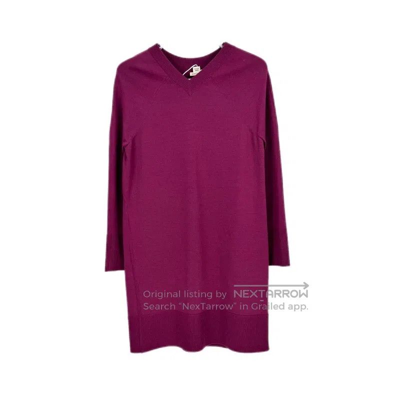 Hermes Hermes Magenta wool dress, drop shoulder style Size XS / US 0-2 / IT 36-38 - 1 Thumbnail