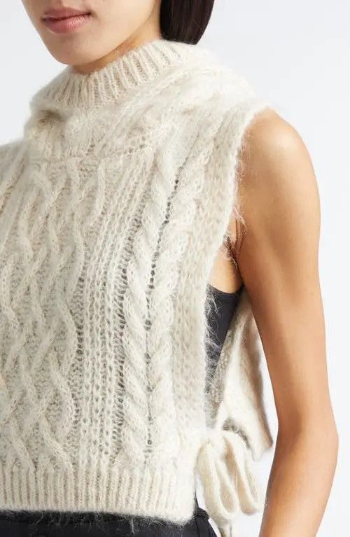 Comme des Garcons Tao CDG Hooded Cable Knit Wool Sweater Vest Size S / US 4 / IT 40 - 8 Thumbnail