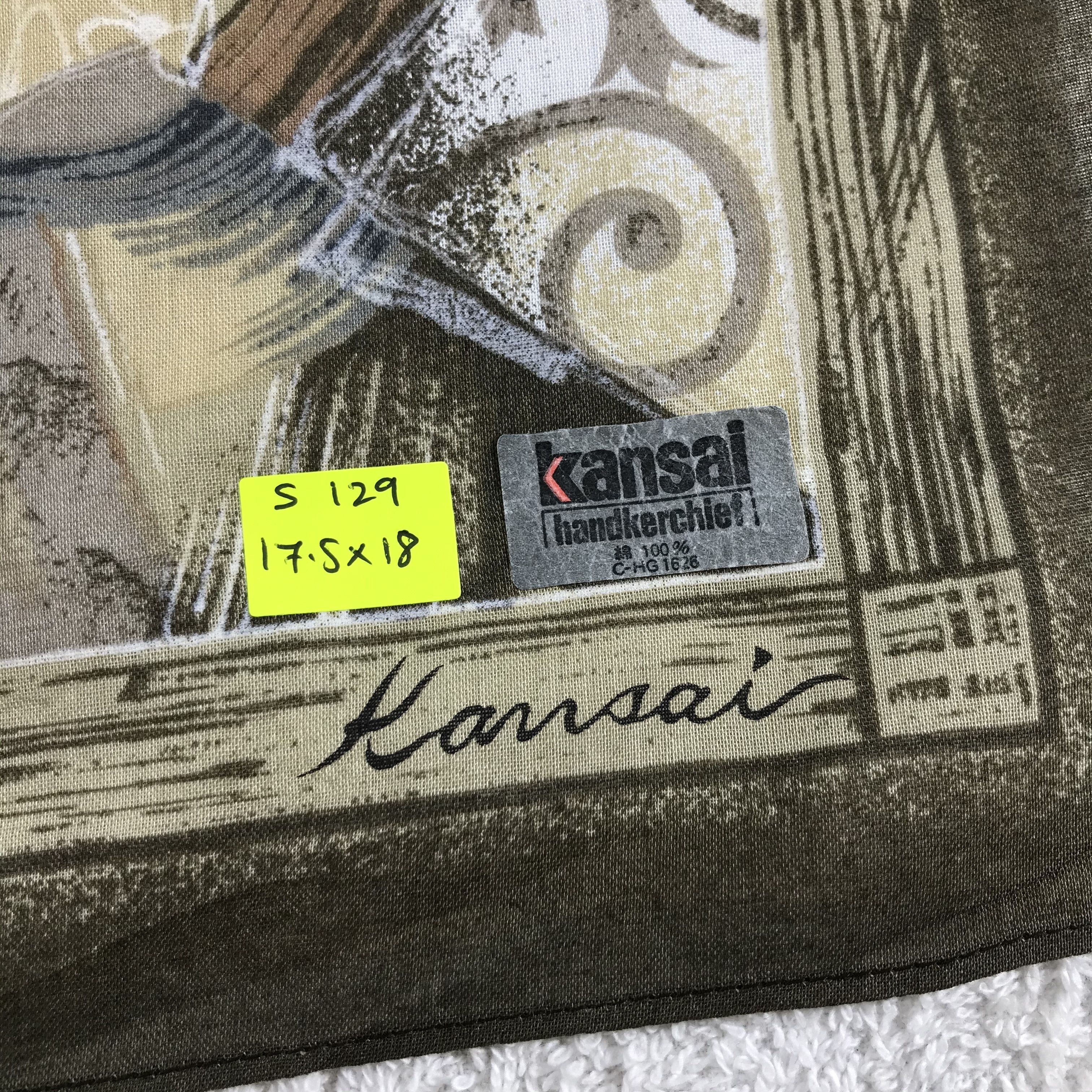 Kansai Yamamoto × Vintage Kansai Bandana / Handkerchief / Neckerchief - S129 Size ONE SIZE - 5 Thumbnail