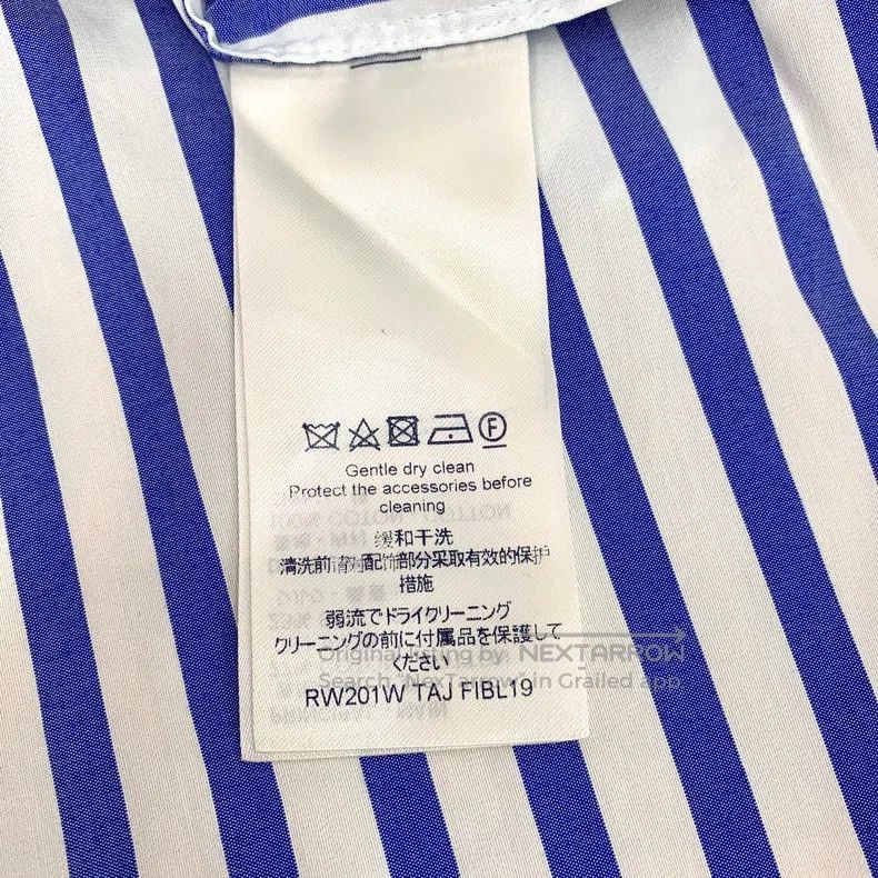 Louis Vuitton Louis Vuitton Blue buttoned striped cotton crewneck sleeve Size XS / US 0-2 / IT 36-38 - 7 Thumbnail