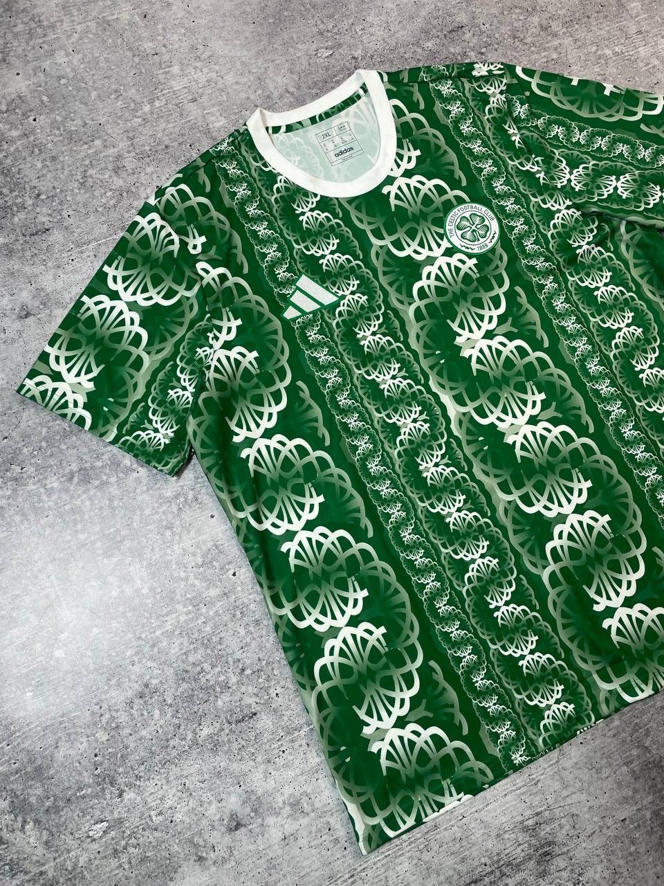 Adidas 2023 Adidas Celtic Pre Match Soccer Jersey T-Shirt Y2K Size US XXL / EU 58 / 5 - 2 Thumbnail