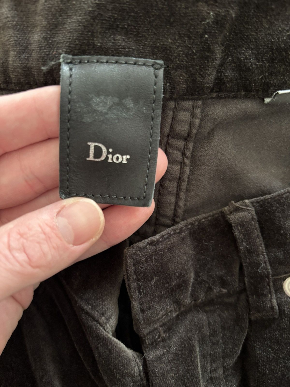 Dior Dior Homme Aw05 In The Morning Brown Velvet Bootcut Pant Size US 29 - 3 Thumbnail