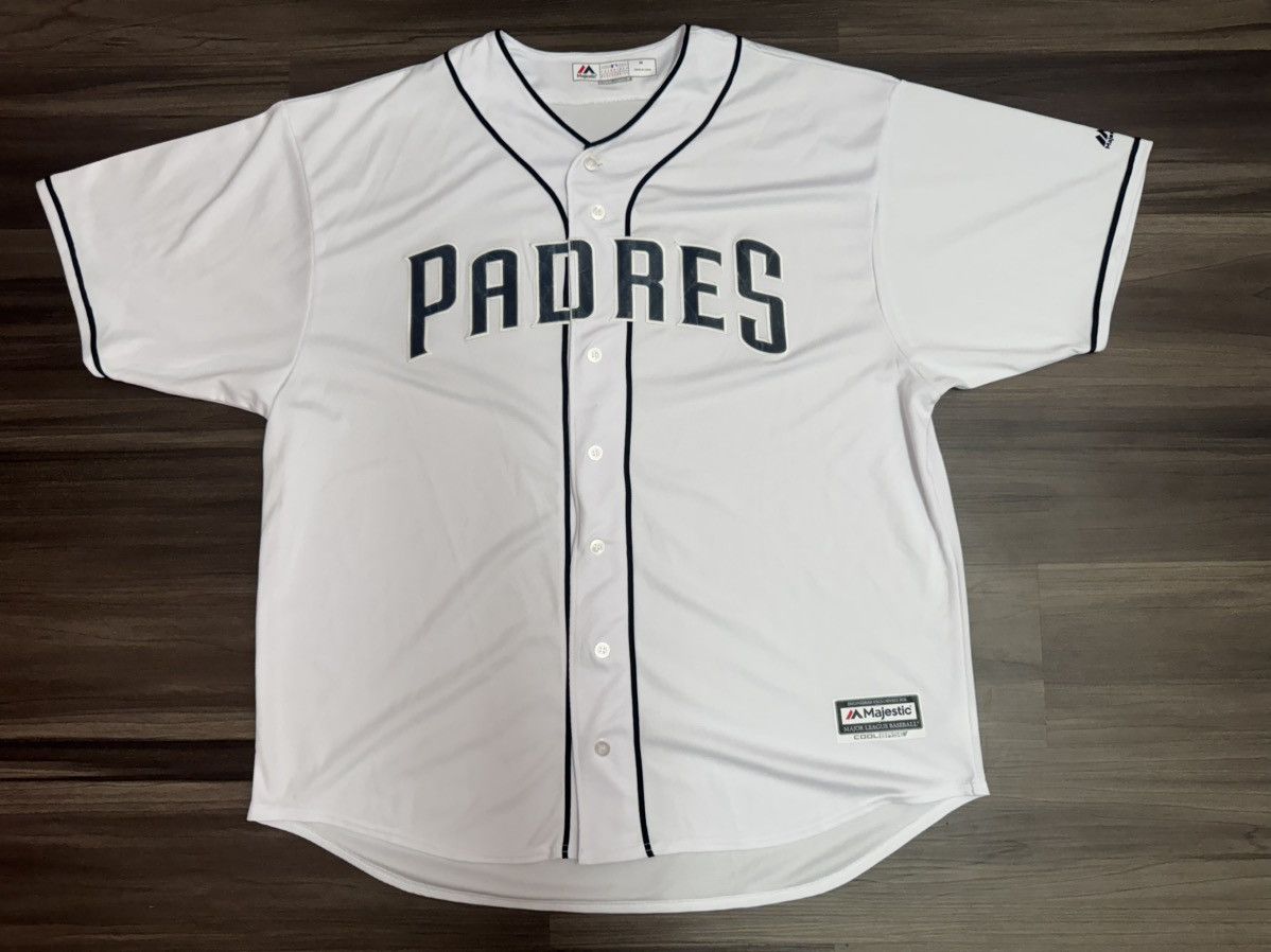 Majestic 3XL San Diego Padres MLB Baseball Cool Base Stitched Jersey Size US XXL / EU 58 / 5 - 1 Thumbnail