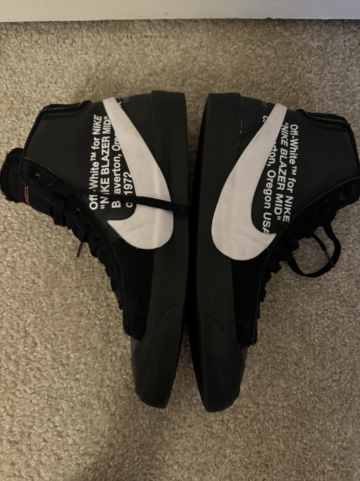 Nike × Off-White Nike Blazer Mid - Off-White Grim Reaper Size US 10.5 / EU 43-44 - 2 Thumbnail