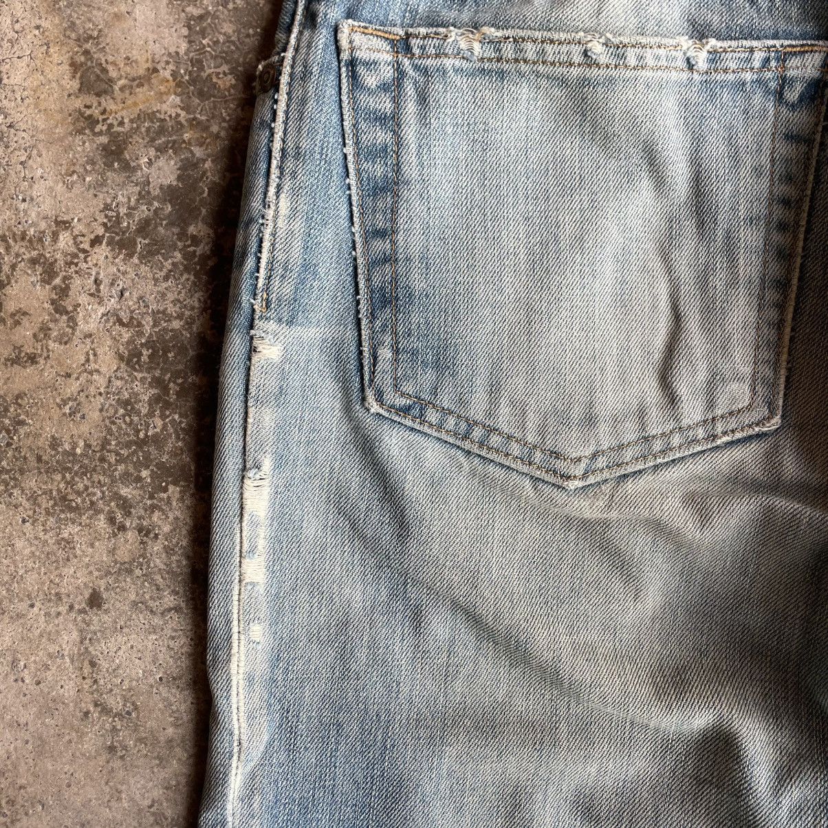 Gap 🔥Vintage Gap Stoned Washed Ripped Distress Denim Jeans Size US 29 - 11 Thumbnail