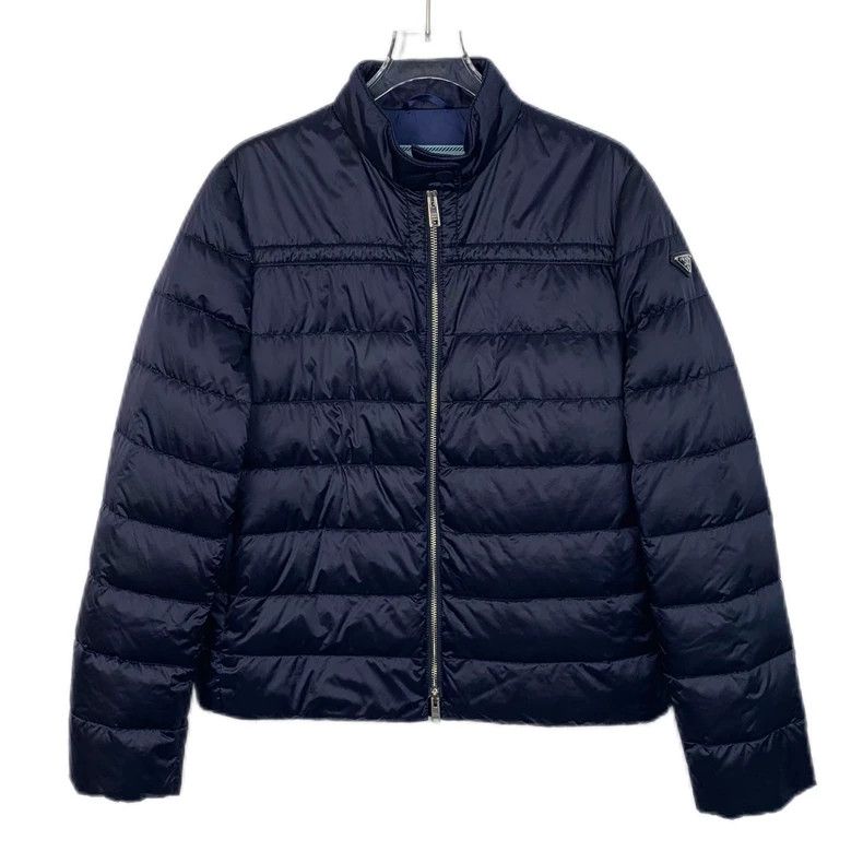 Prada Prada Dark blue triangle zipper down jacket 2502-Nextarrow Size US S / EU 44-46 / 1 - 1 Thumbnail