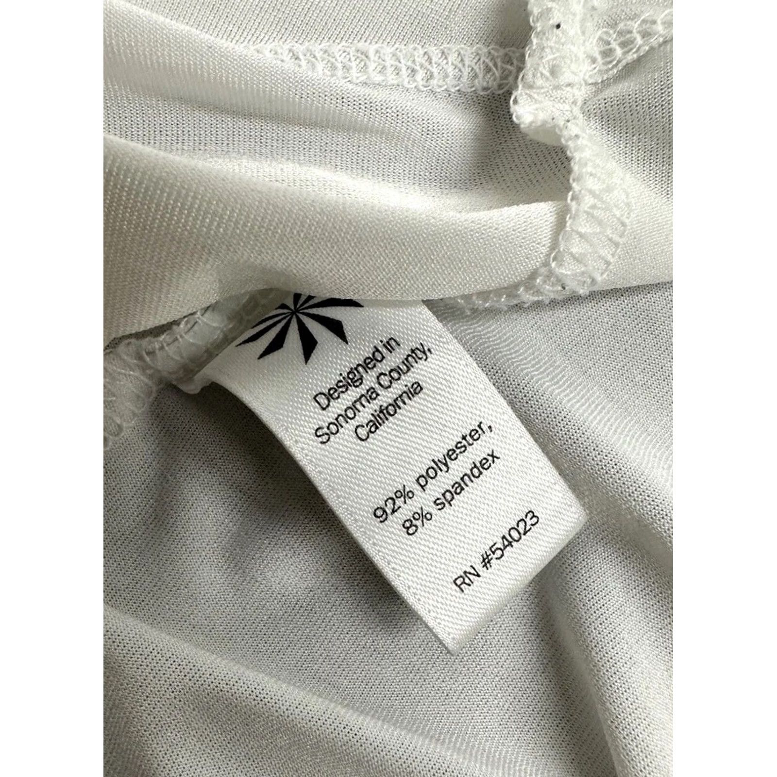 Athleta Athleta Tank White Racer T-Back Medium Women M Activewear Shirt Bind– Size M / US 6-8 / IT 42-44 - 5 Thumbnail