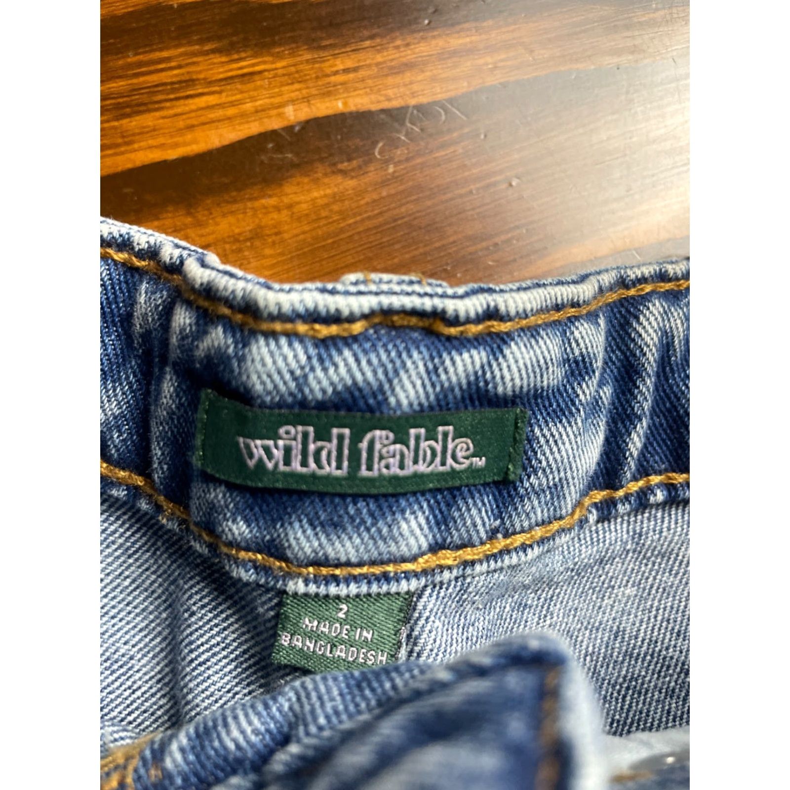 Vintage Wild Fable Shorts Women's 2/26 Blue Highest Rise Short Distressed Butterfly Denim 100% Cotton Regular Size 2 Girls Ladies Womens Mens no N/A Size 26" / US 2 / IT 38 - 5 Thumbnail