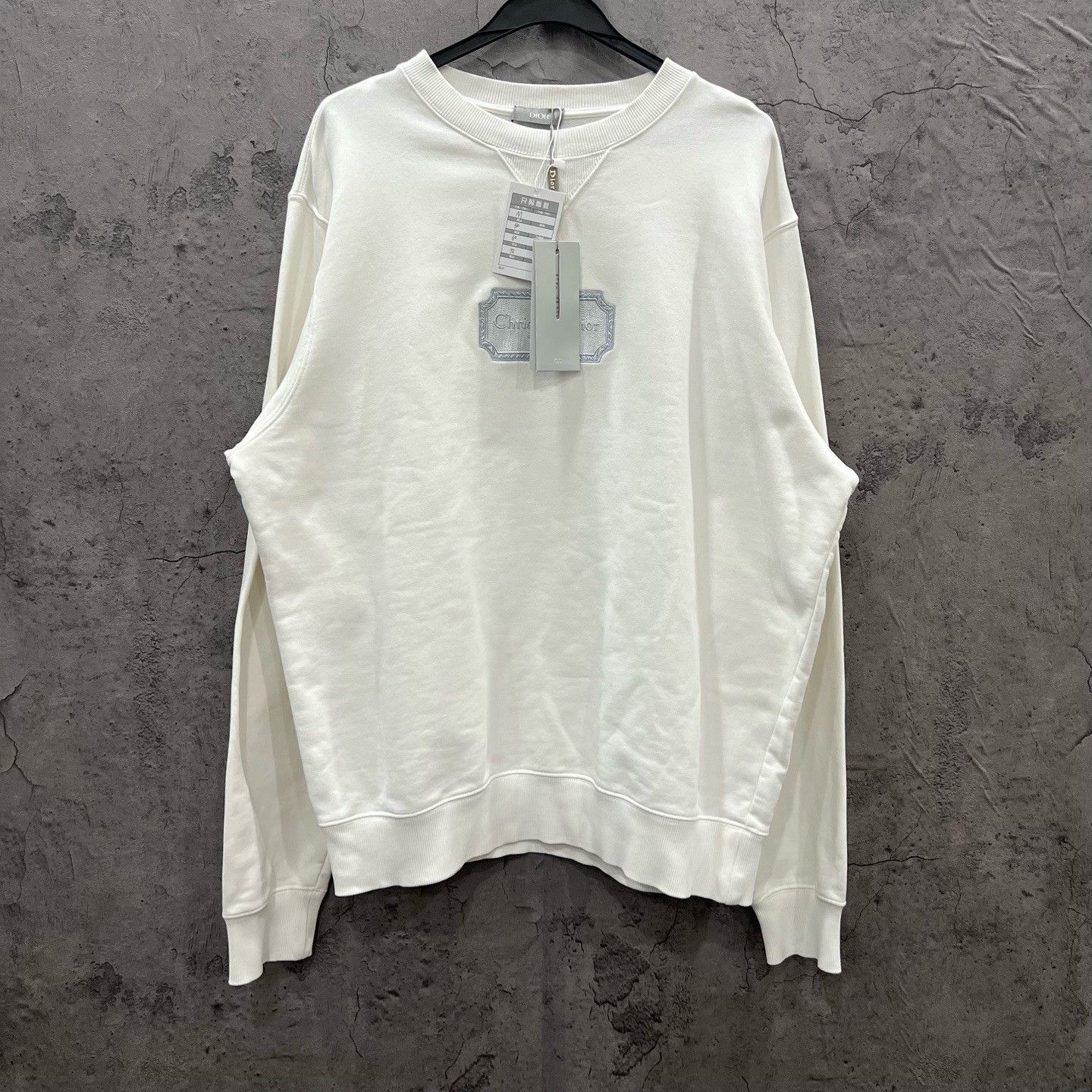 Dior Dior Retro Embroidered White Hoodie M Women Size M / US 6-8 / IT 42-44 - 1 Thumbnail