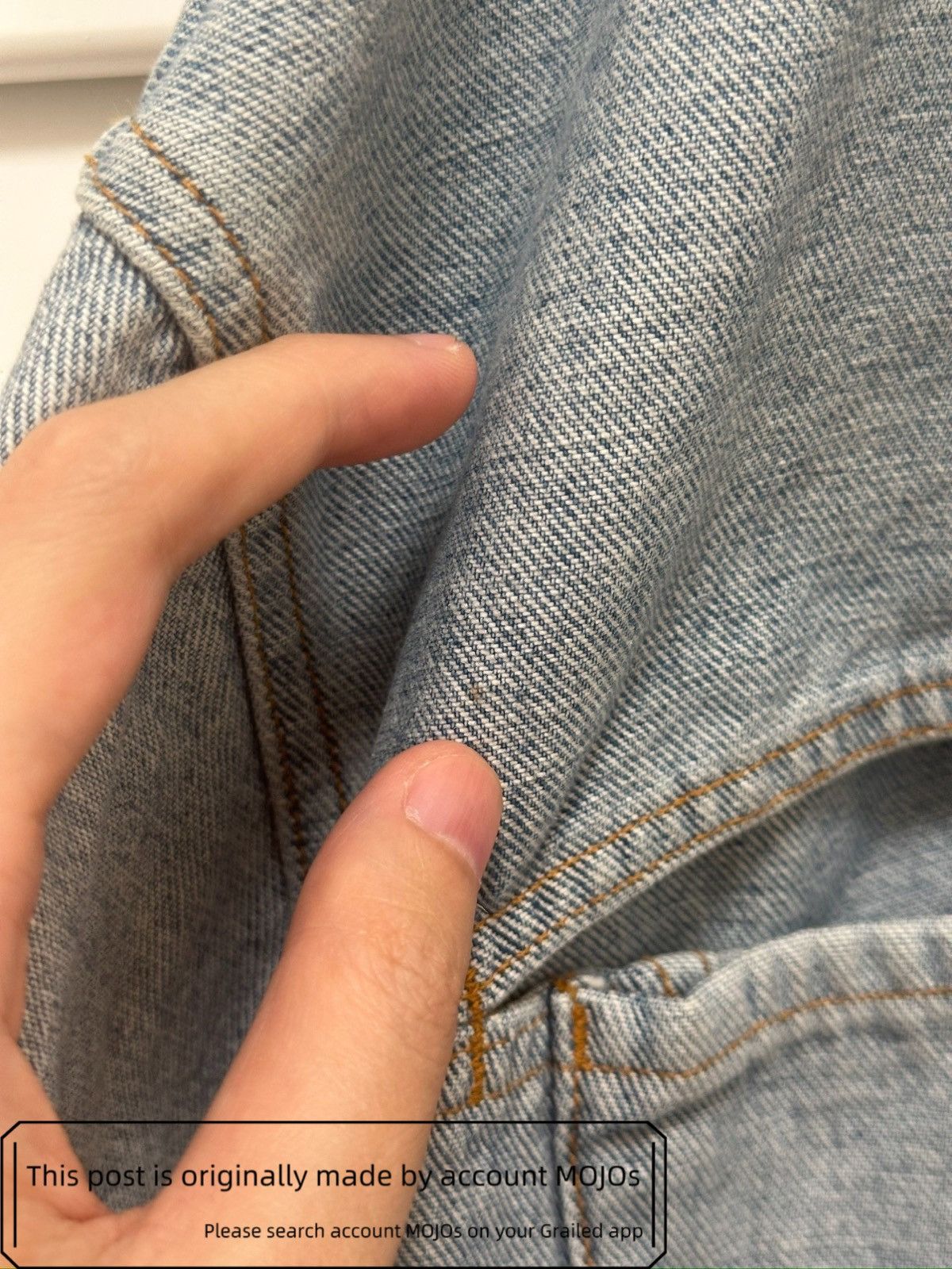 Balmain Sz 50 Balmain Oversize Joint Patch Denim Jacket mojos12345 Size US M / EU 48-50 / 2 - 2 Thumbnail