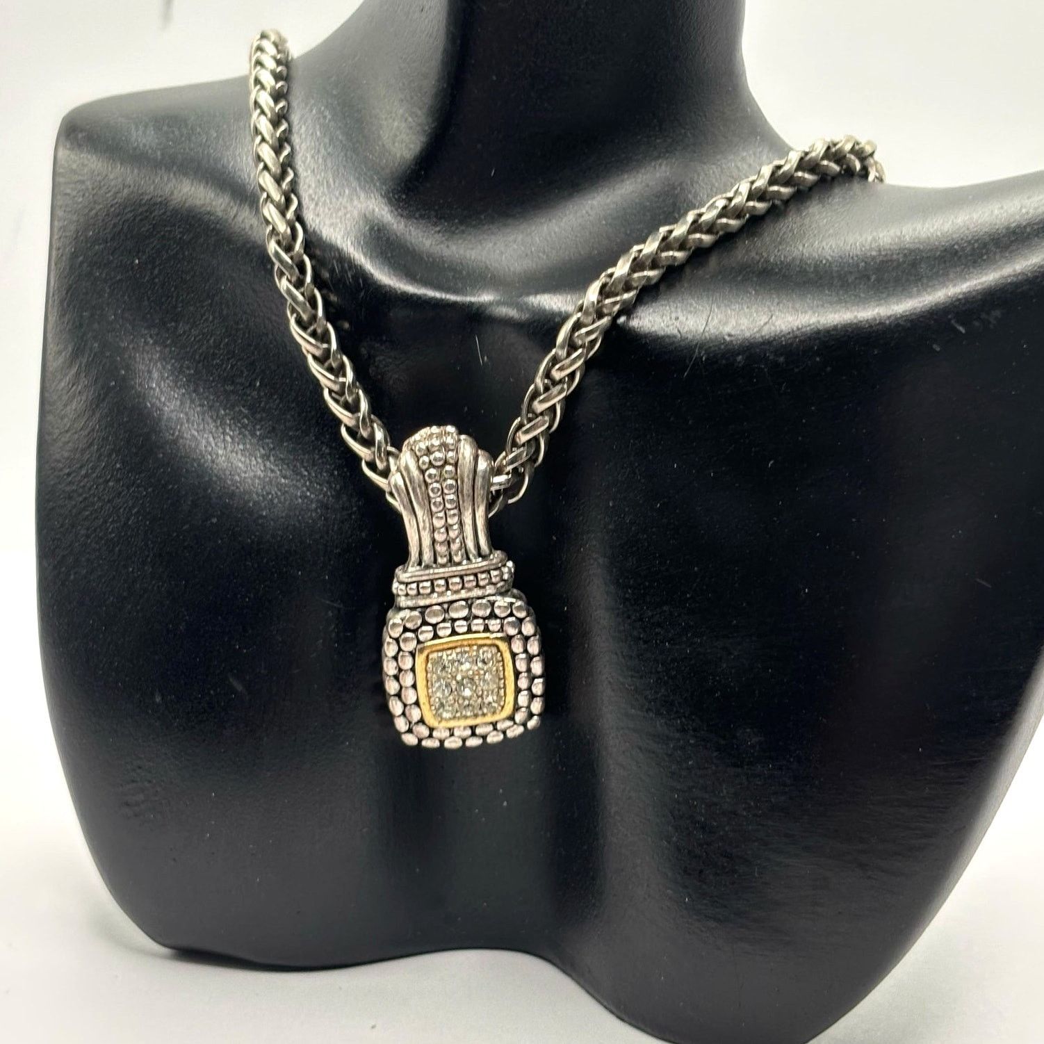 Other Retro Silver & Gold Necklace Size ONE SIZE - 1 Thumbnail
