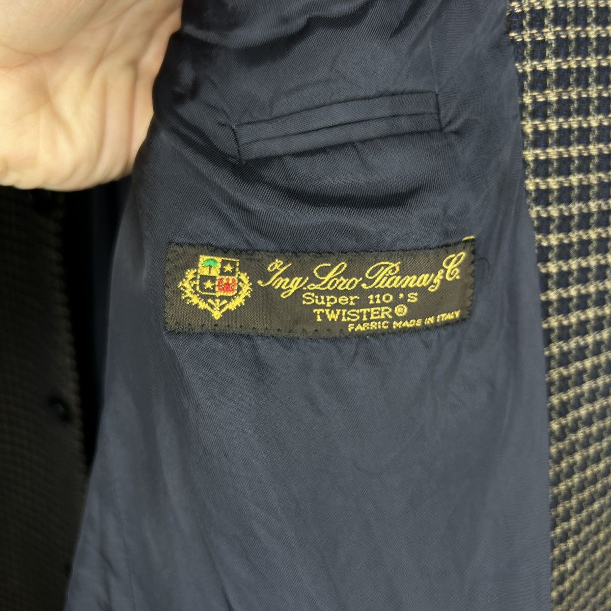 Hugo Boss × Loro Piana × Vintage Vintage Hugo Boss ing Loro Piana Wool cashmere Blazer Size 38R - 9 Thumbnail