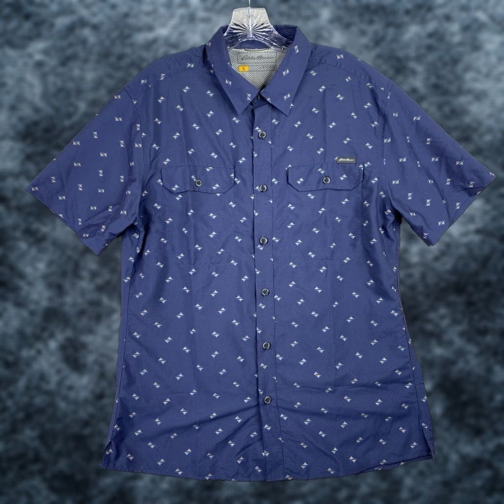 Eddie Bauer Eddie Bauer First Ascent Shirt Mens M Button Up Blue Printed Lightweight Outdoor Size US M / EU 48-50 / 2 - 1 Thumbnail