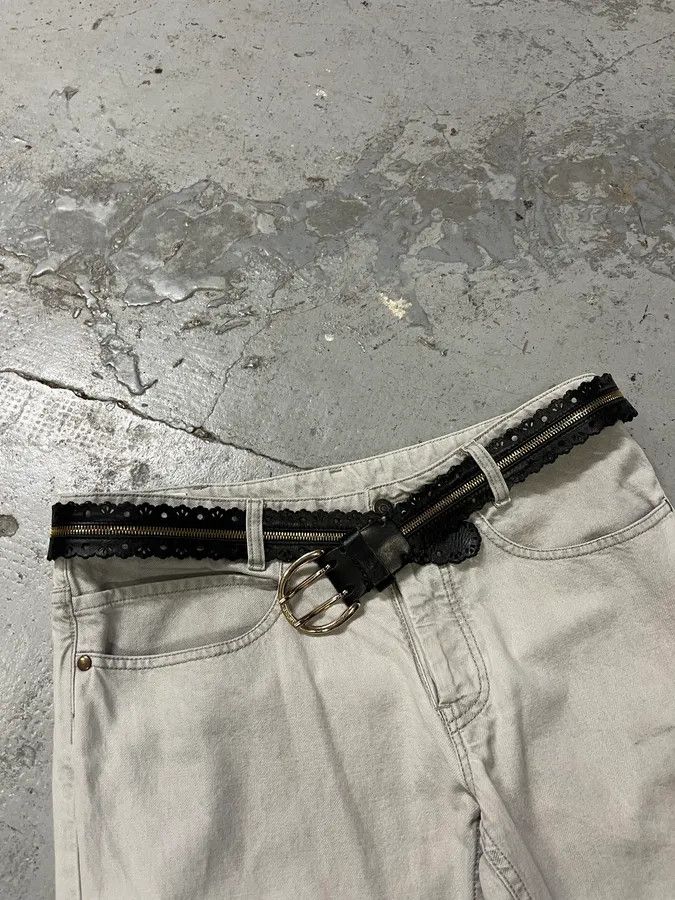 Designer × Diesel × Vintage Diesel Full Zip Black Leather Belt Size ONE SIZE - 3 Thumbnail