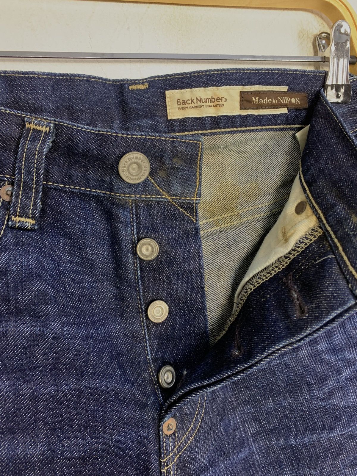 Japanese Brand 90s Back Number Jean Diadem Indigo Selvedge Denim Jeans Size US 28 / EU 44 - 5 Thumbnail
